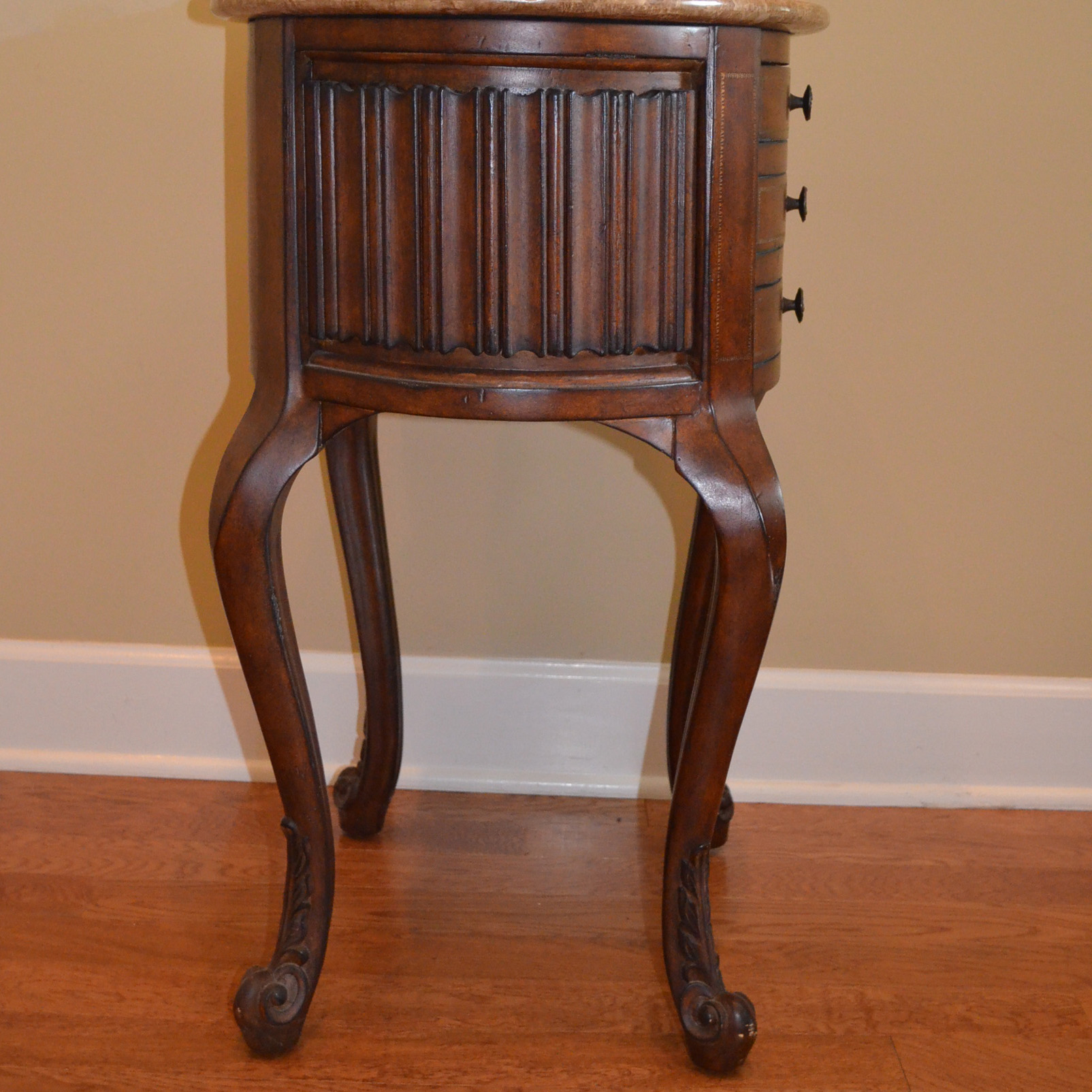 Louis XV Style Marble Top Accent Table