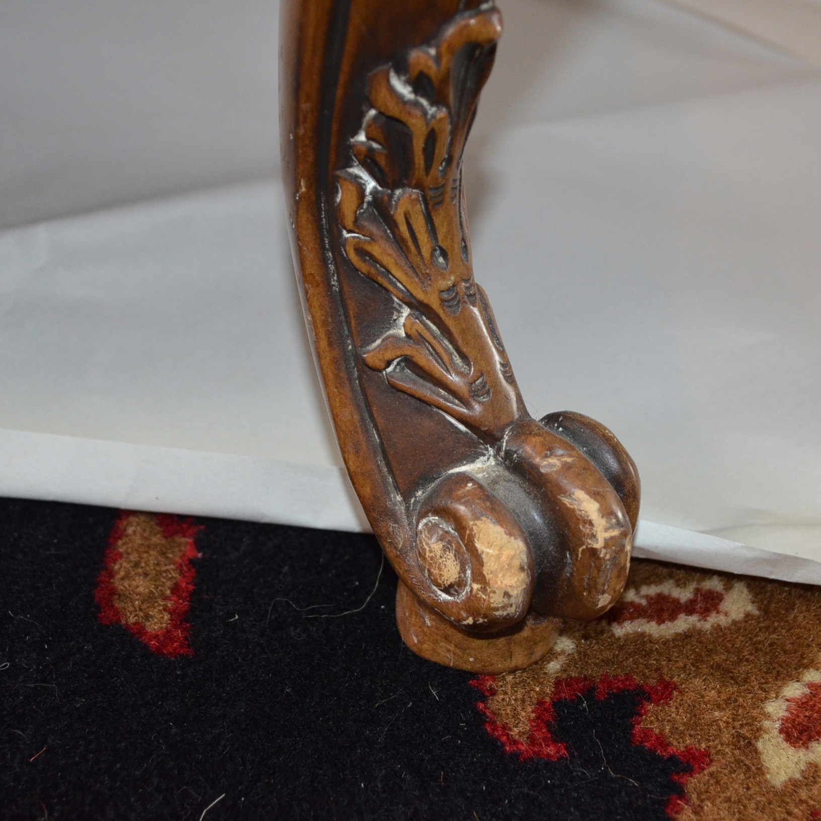 Louis XV Style Marble Top Coffee Table