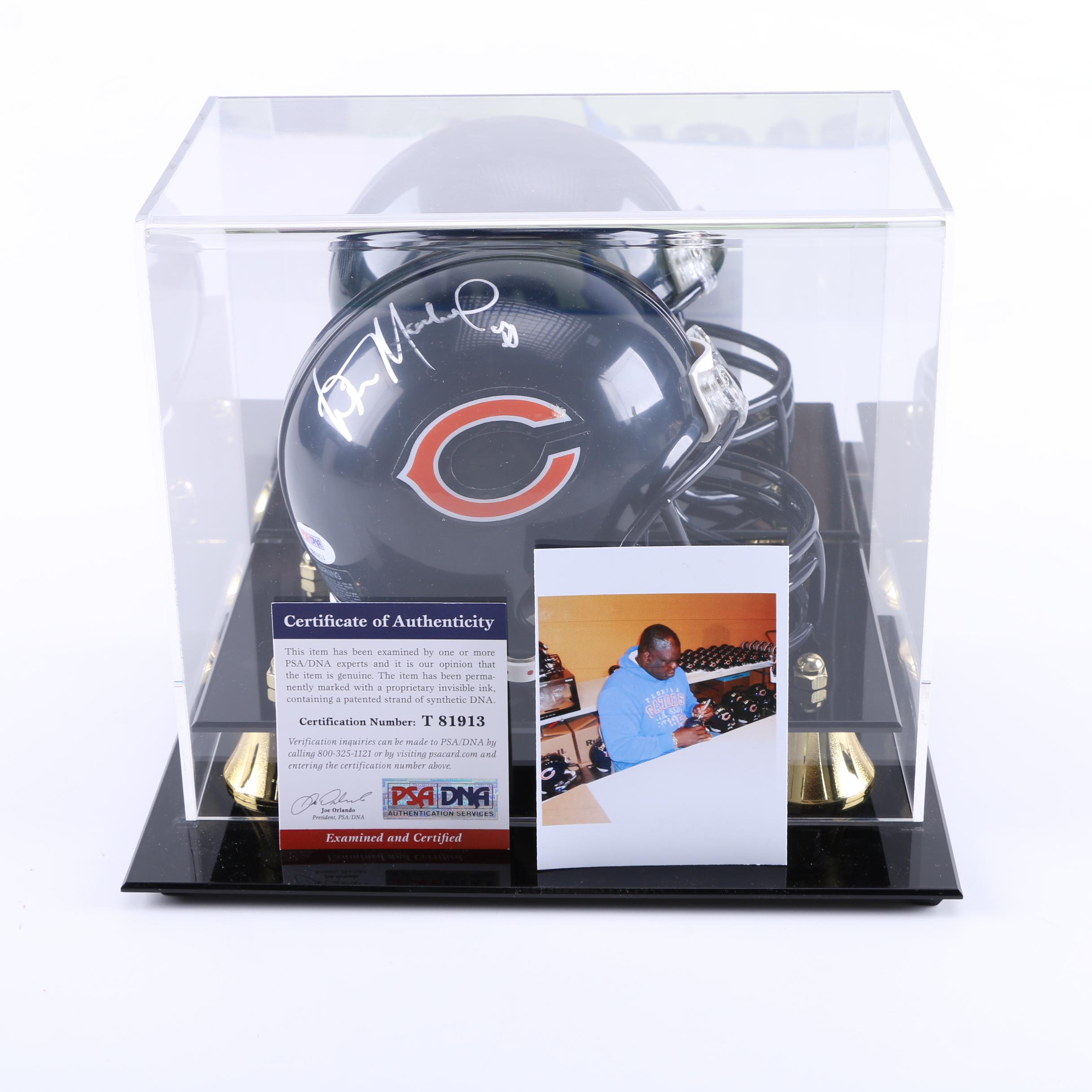 Wilber Marshall Signed Mini Helmet