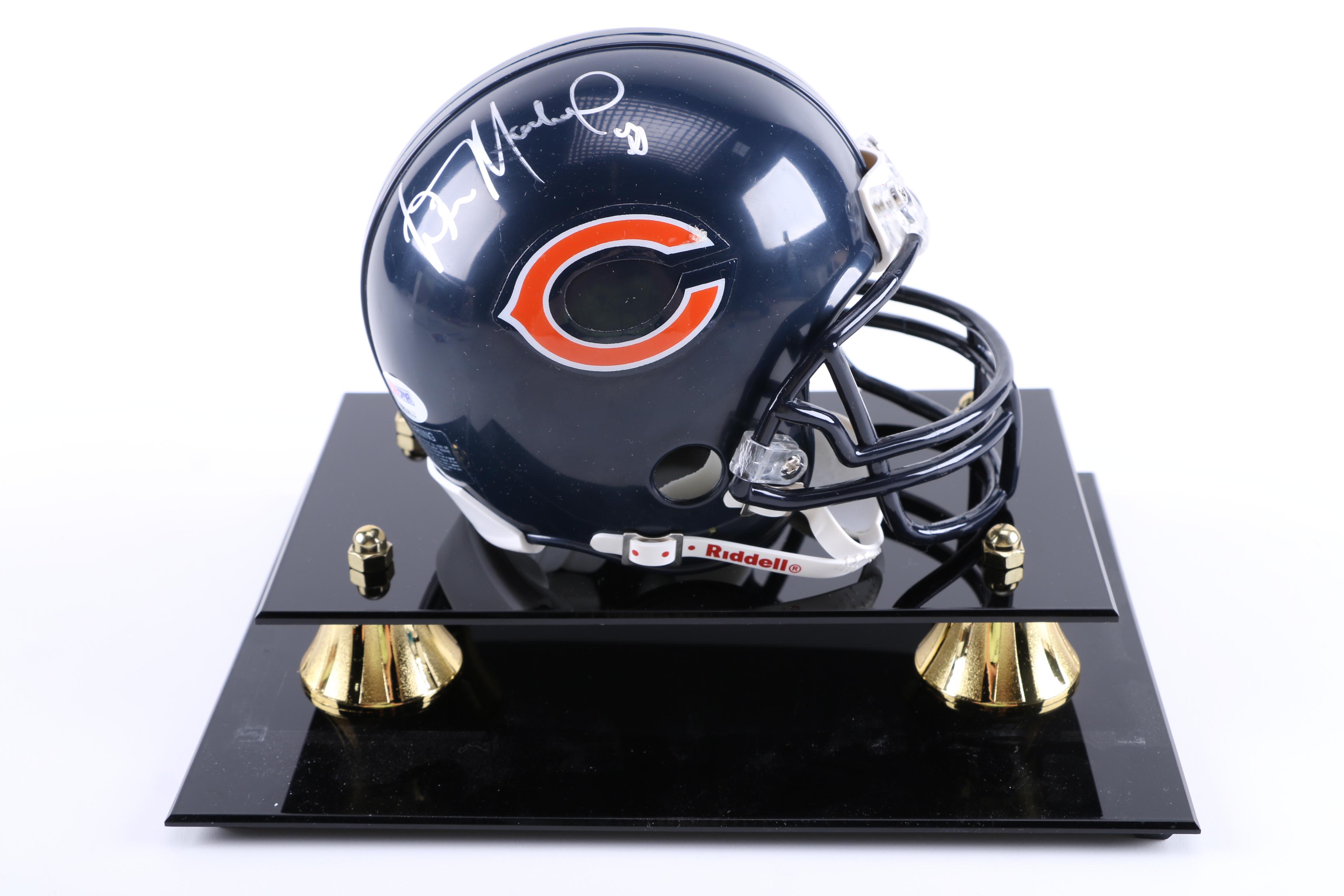 Wilber Marshall Signed Mini Helmet