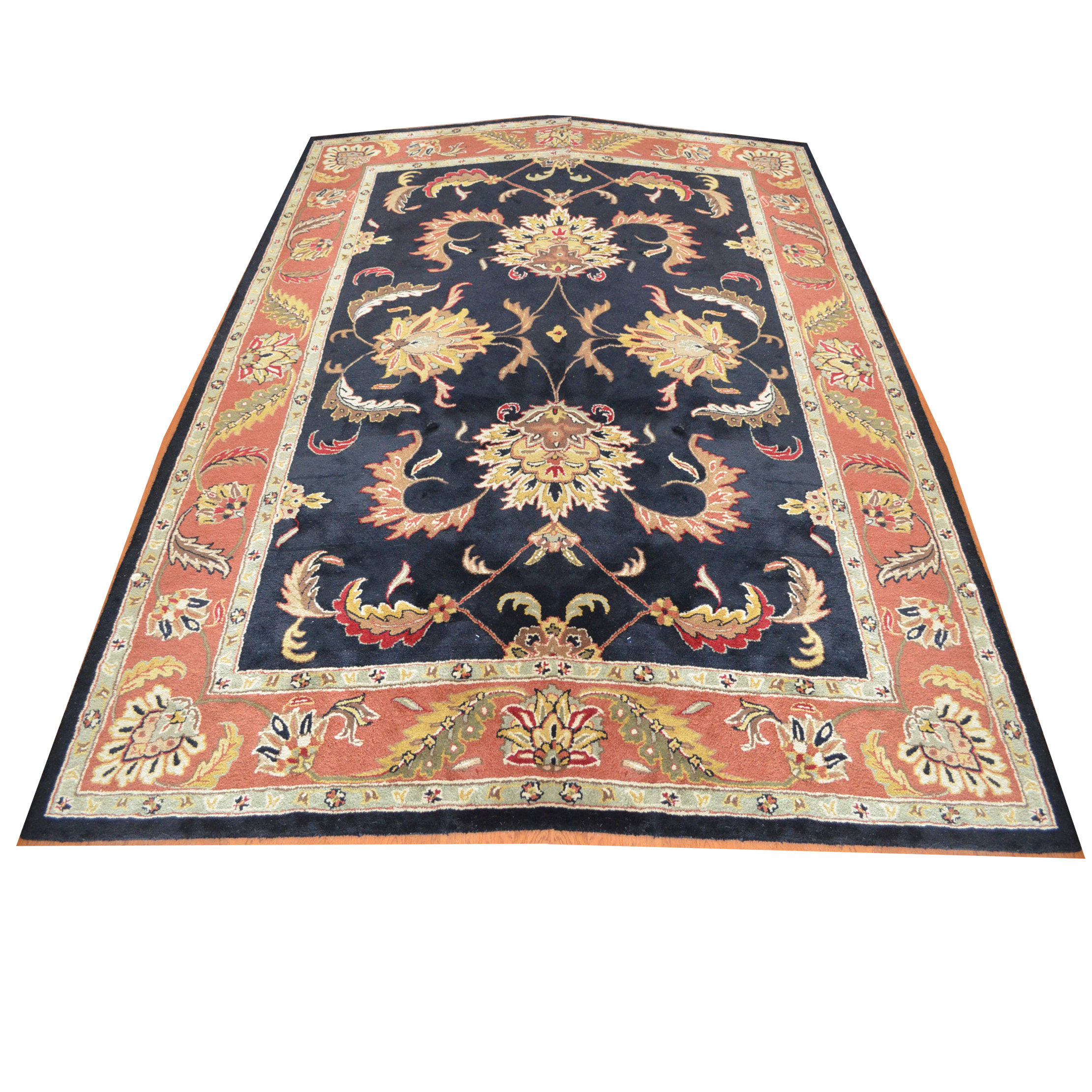 Tufted Indian Persian-Style Area Rug