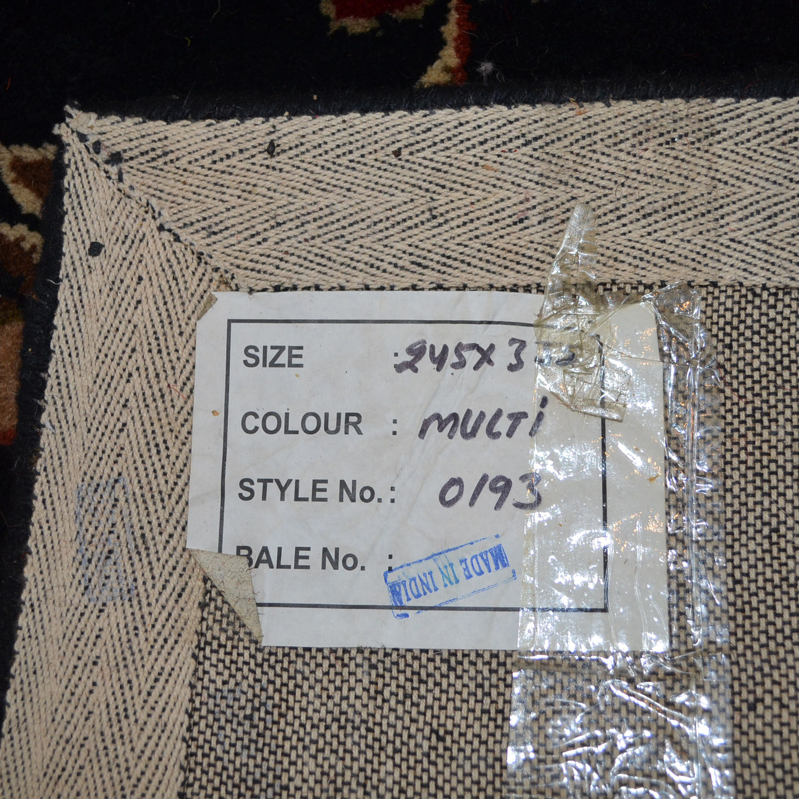 Tufted Indian Persian-Style Area Rug