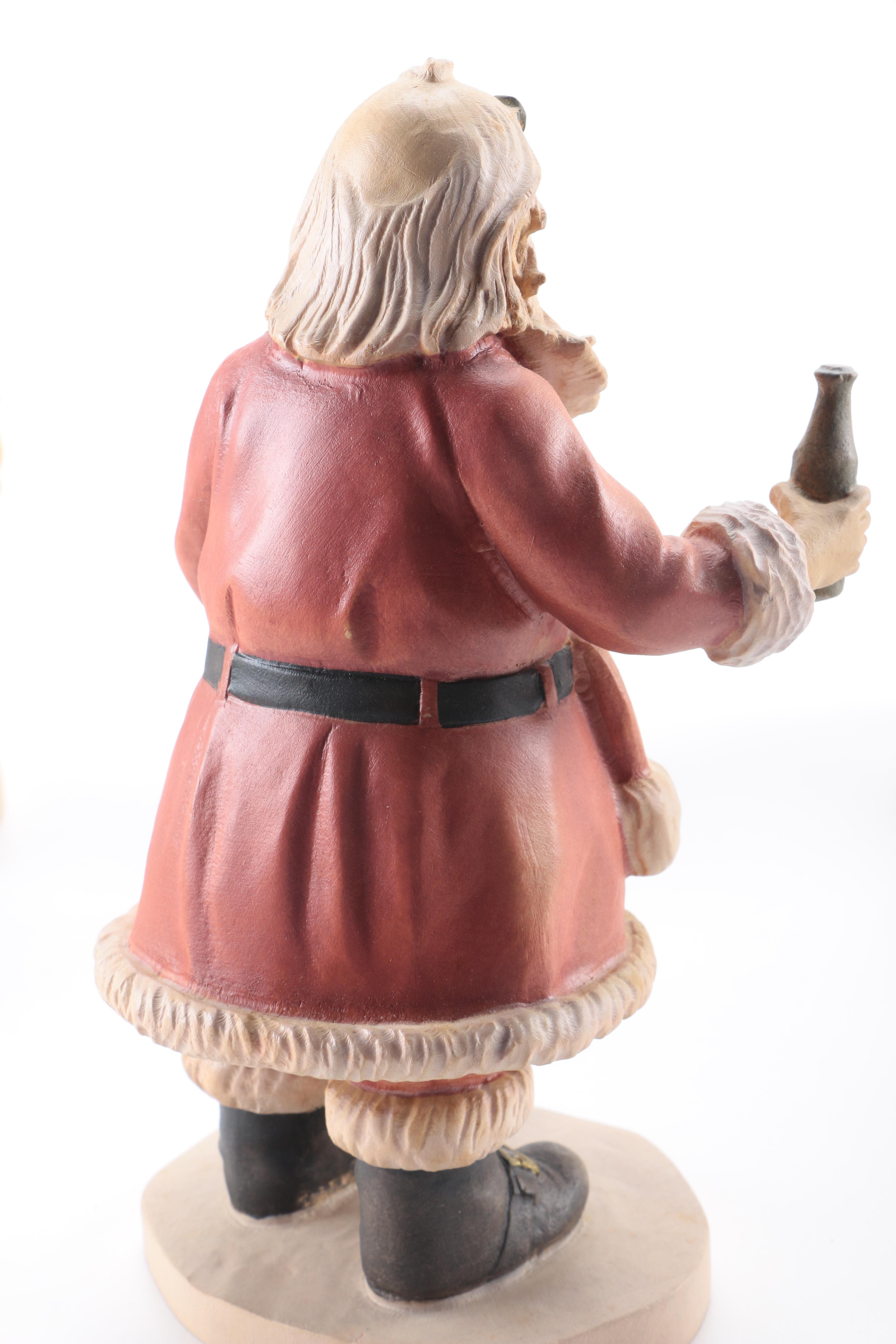 Dolfi Italian Hand-Carved Limited Edition "History of Santa" Wooden Figurines