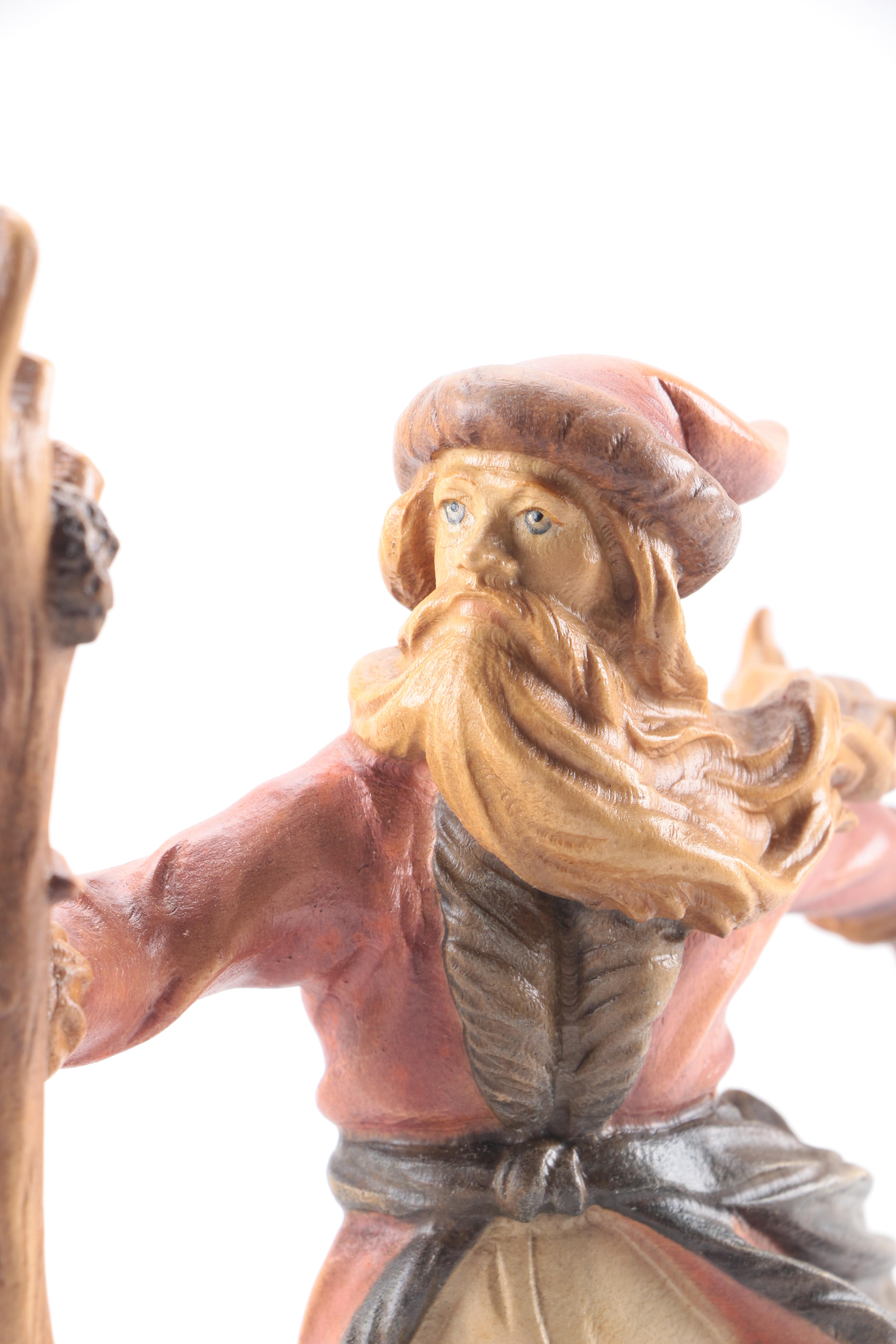 Dolfi Italian Hand-Carved Limited Edition "History of Santa" Wooden Figurines