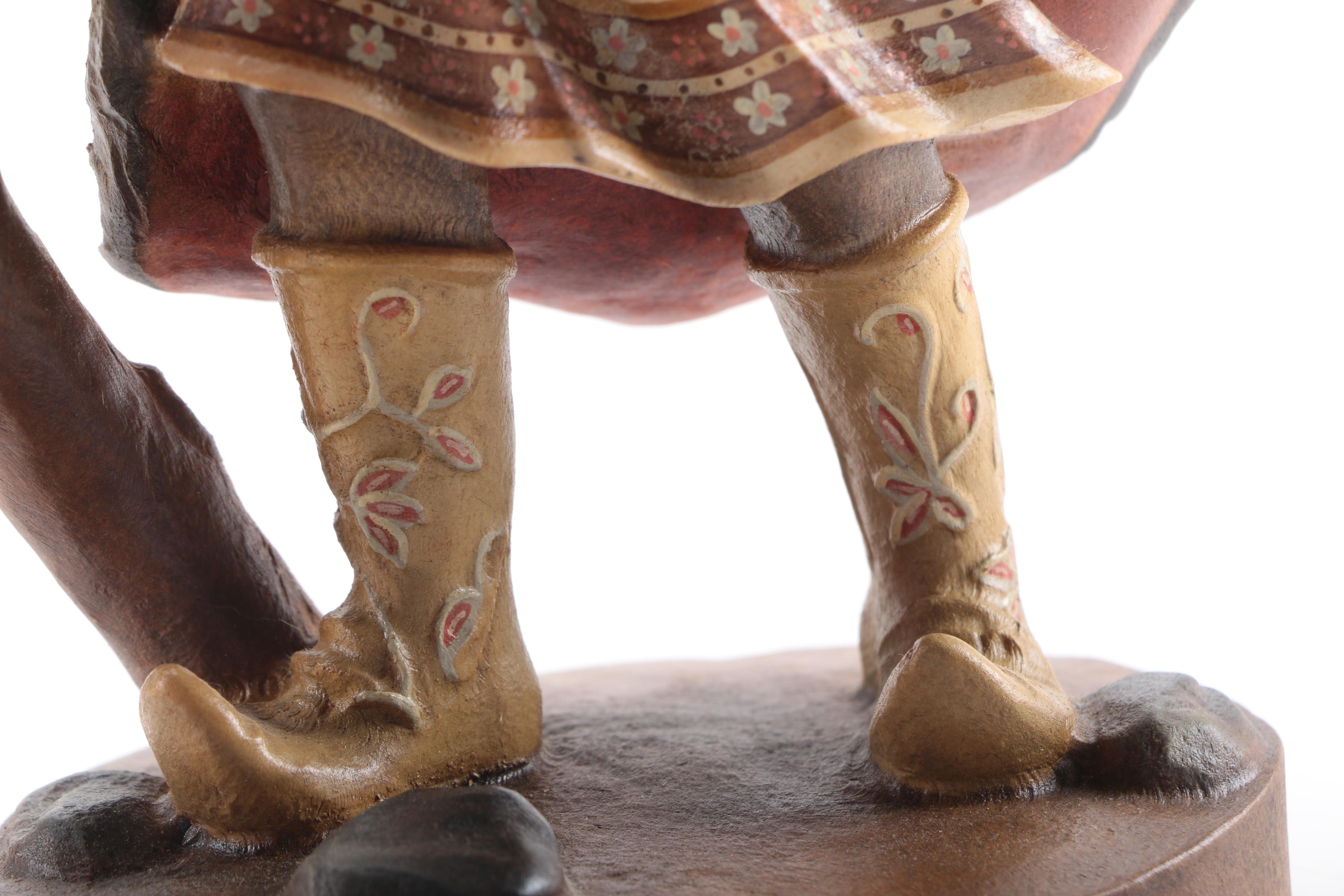 Dolfi Italian Hand-Carved Limited Edition "History of Santa" Wooden Figurines