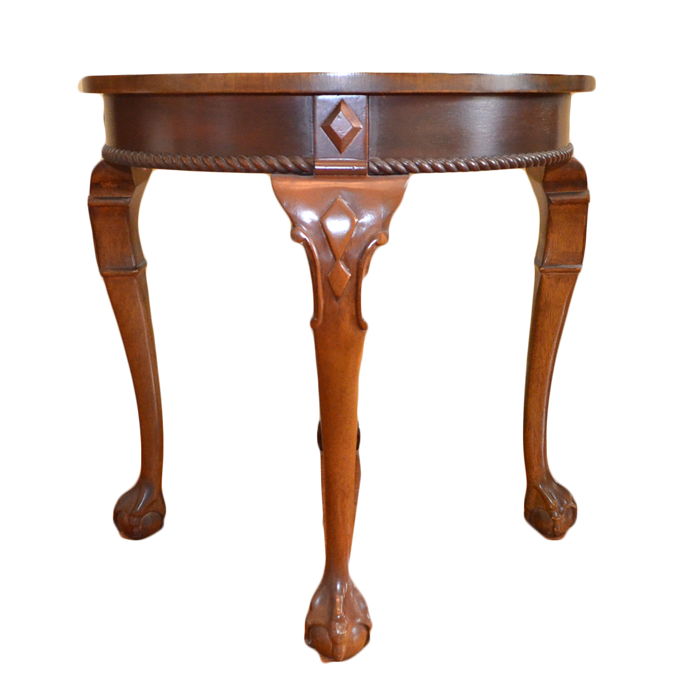 Chippendale Style Round Side Table