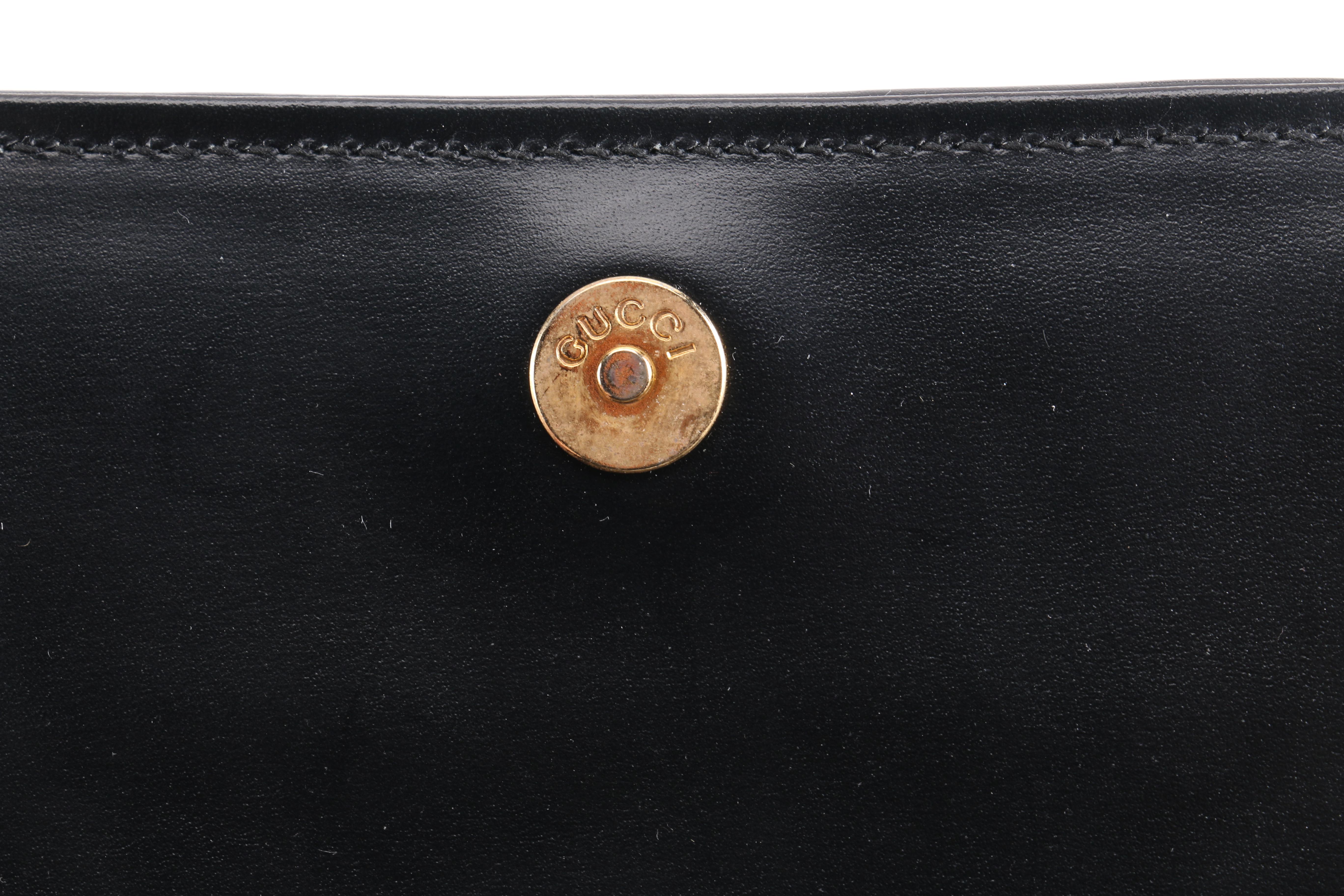 Gucci Black Leather Handbag