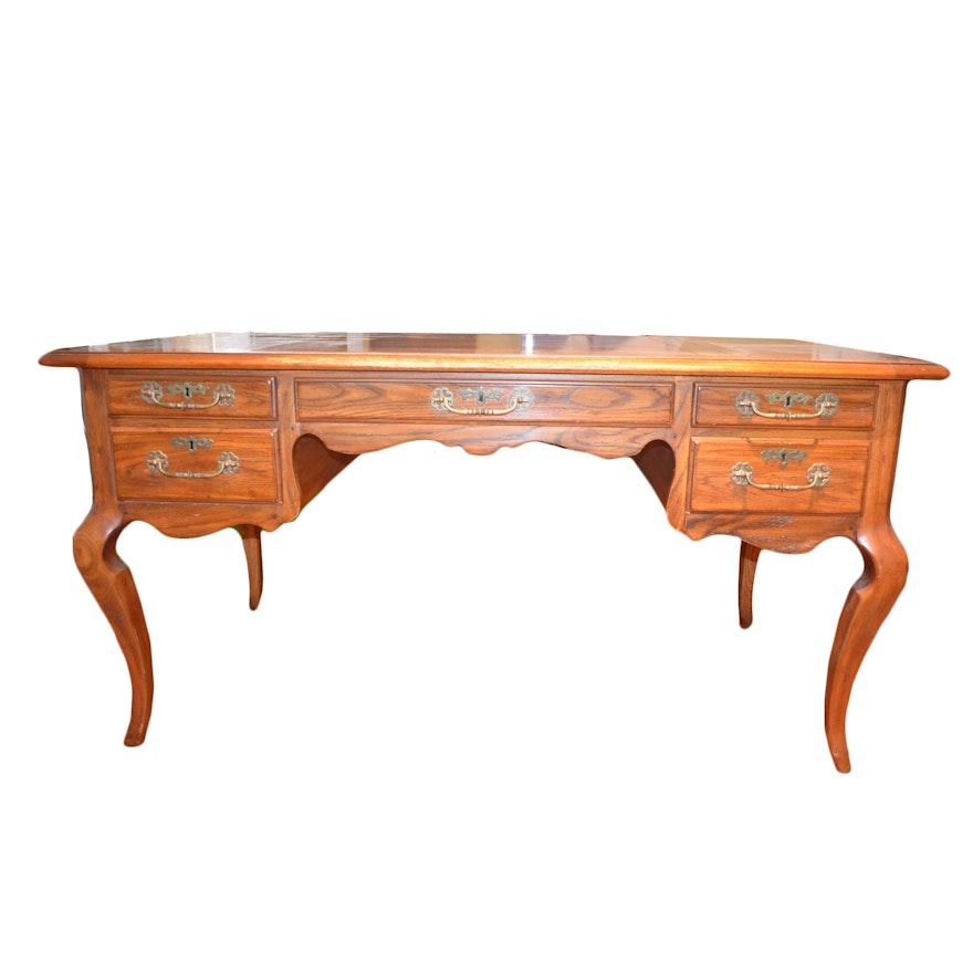 Vintage Oak Desk by Heritage