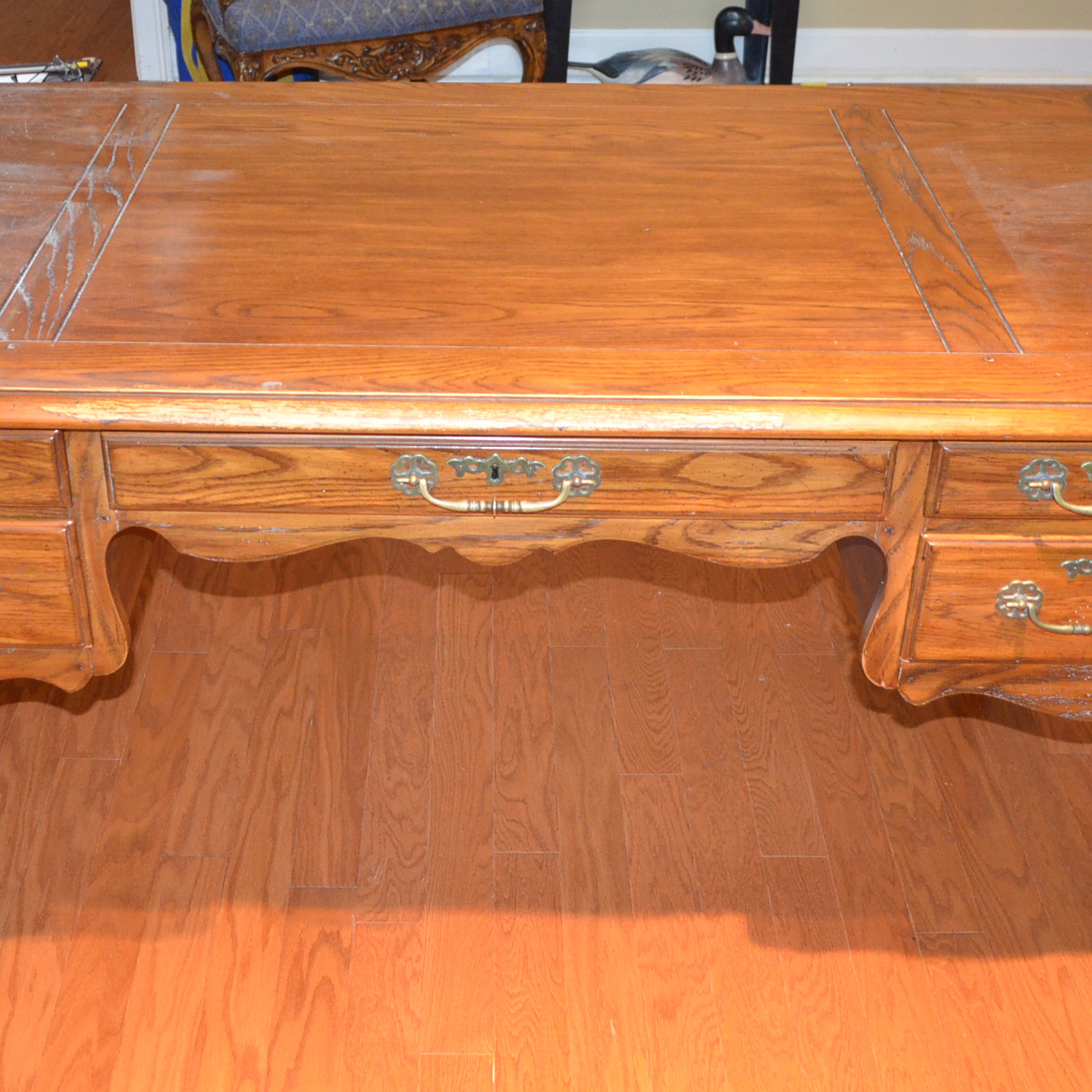 Vintage Oak Desk by Heritage