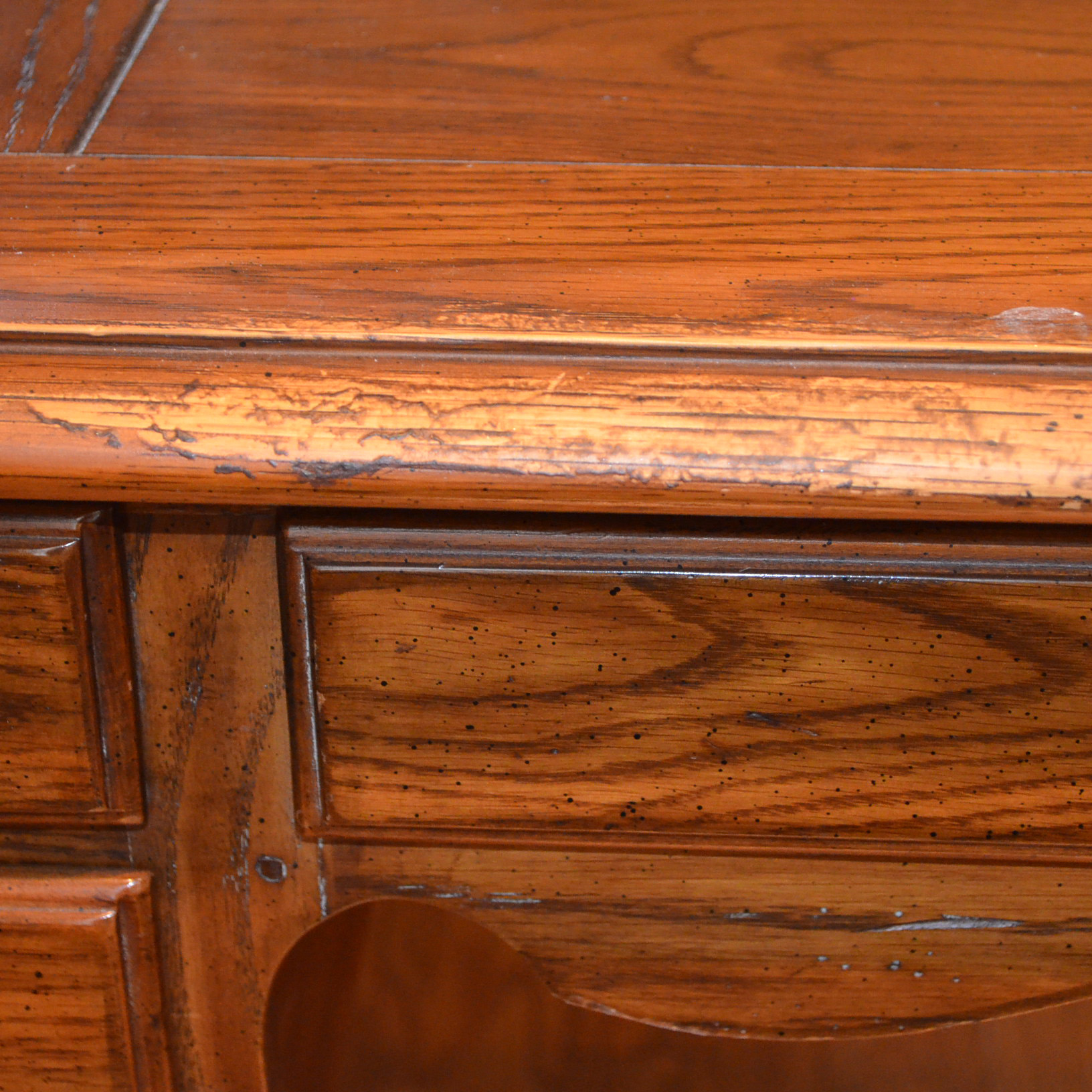 Vintage Oak Desk by Heritage