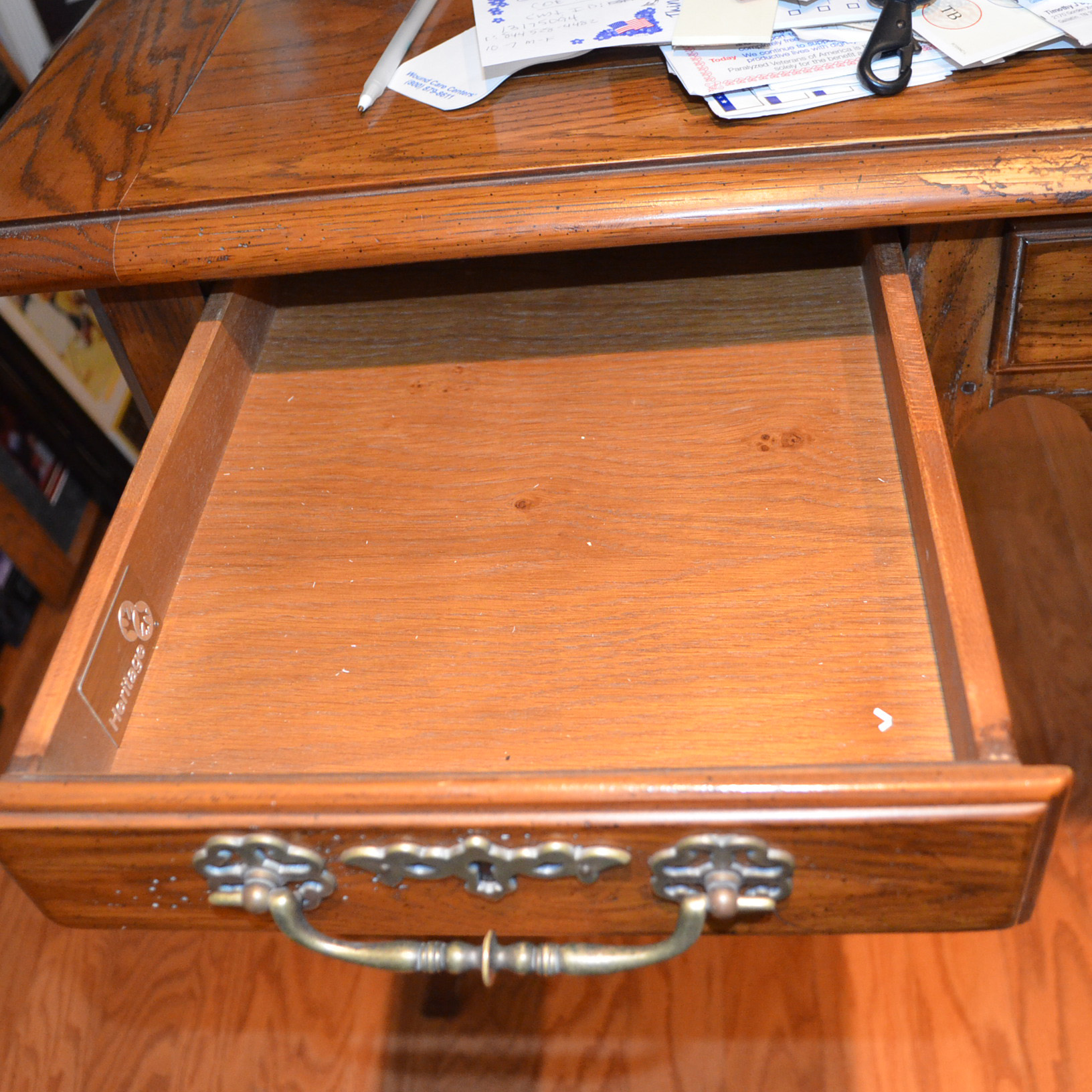 Vintage Oak Desk by Heritage