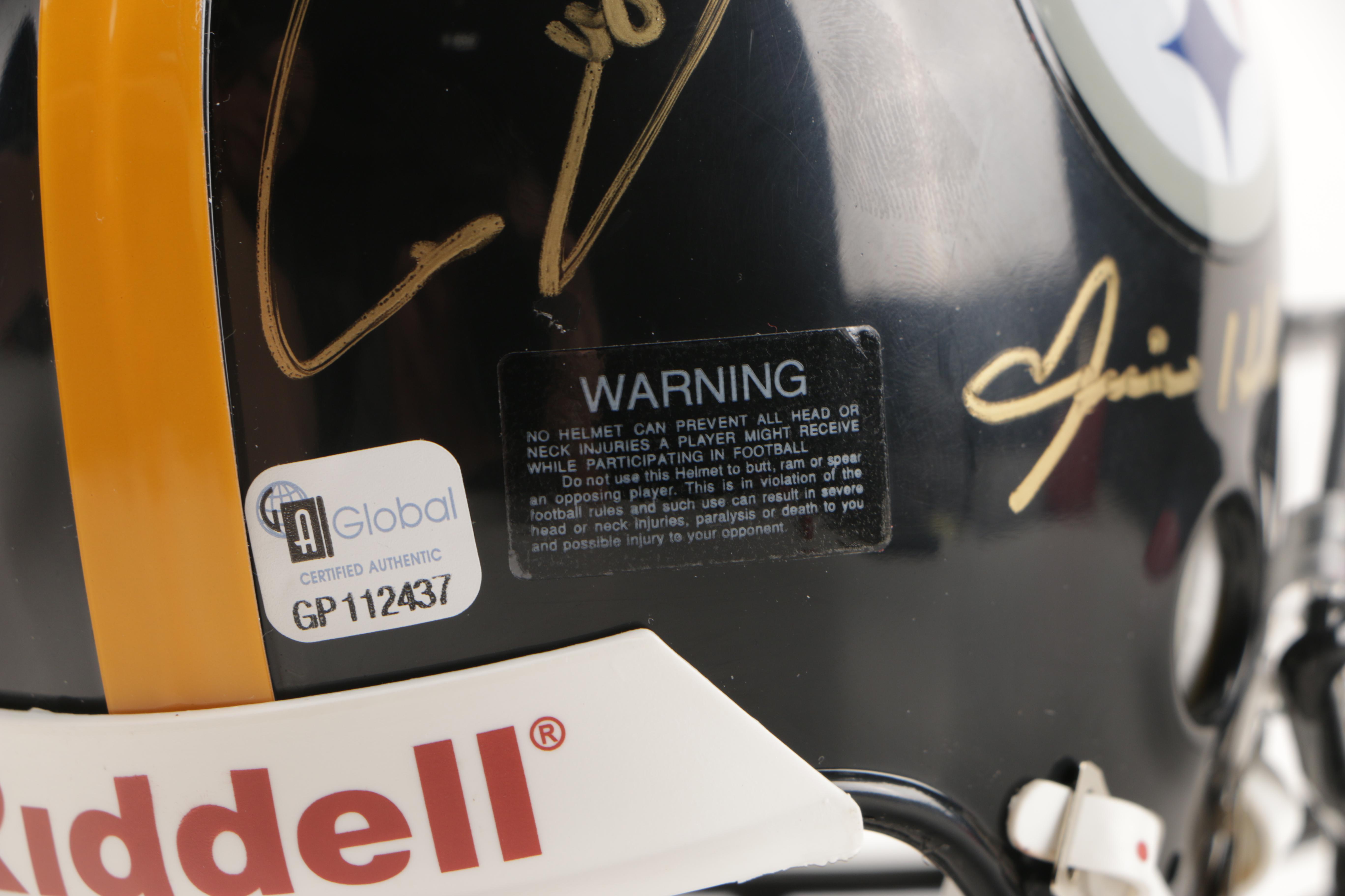 Pittsburgh Steelers "Steel Curtain" Signed Mini Helmet