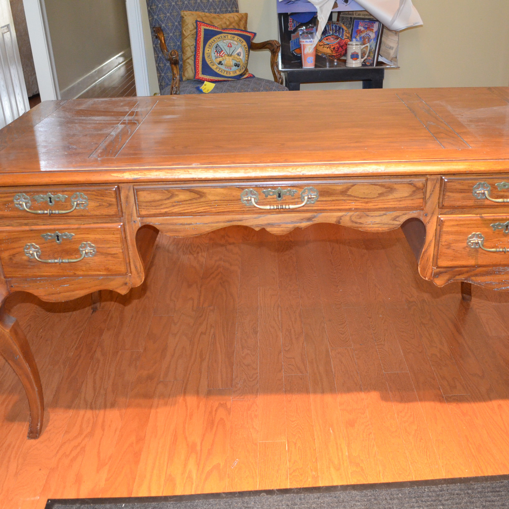 Vintage Oak Desk by Heritage