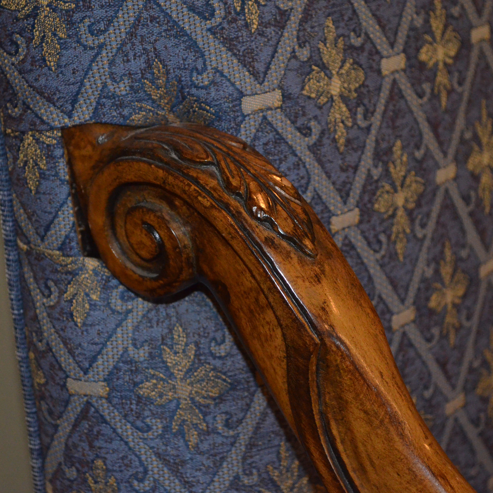 Louis XV Style Upholstered Arm Chair