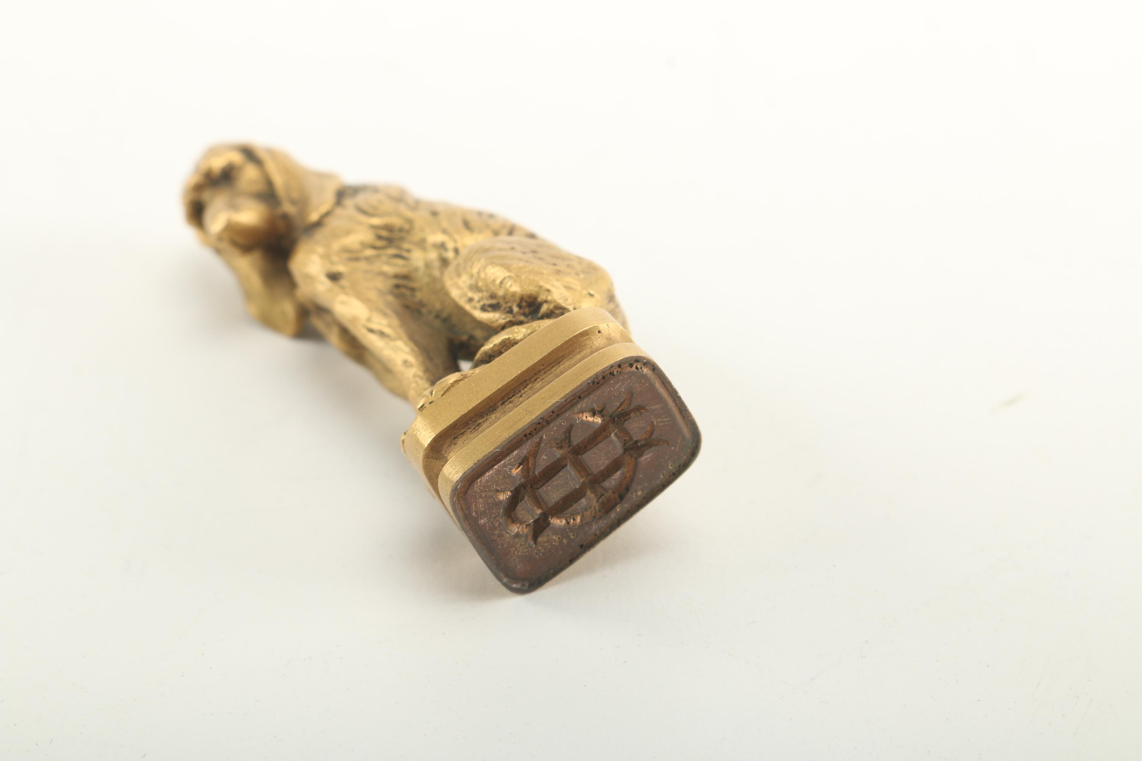 Pair of Seal Stamps Including a Guardian Lion