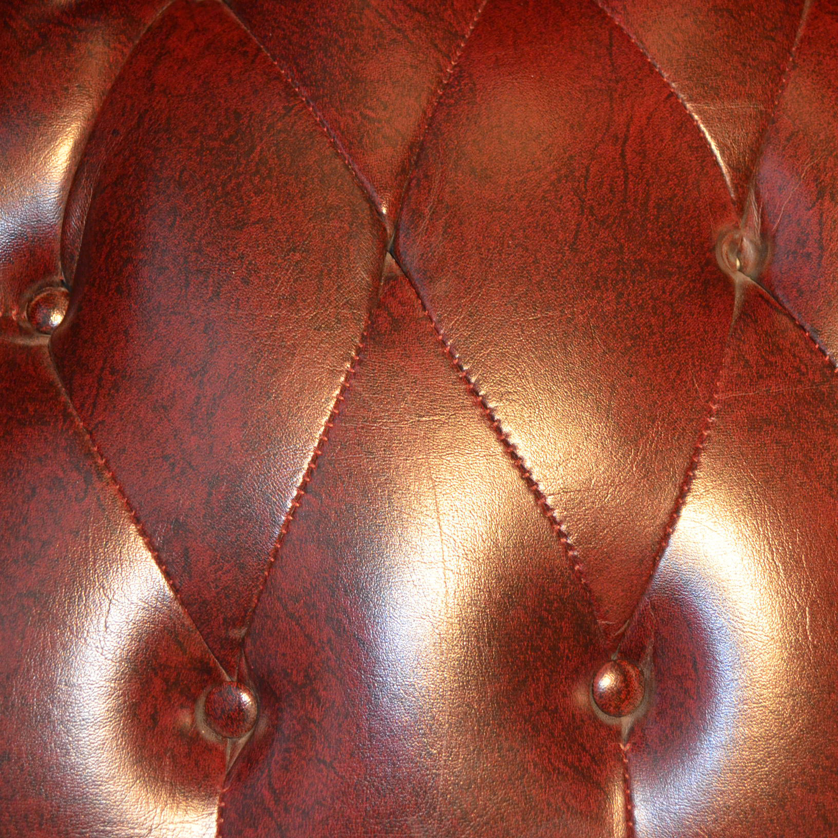 Vintage Red Leather Office Chair