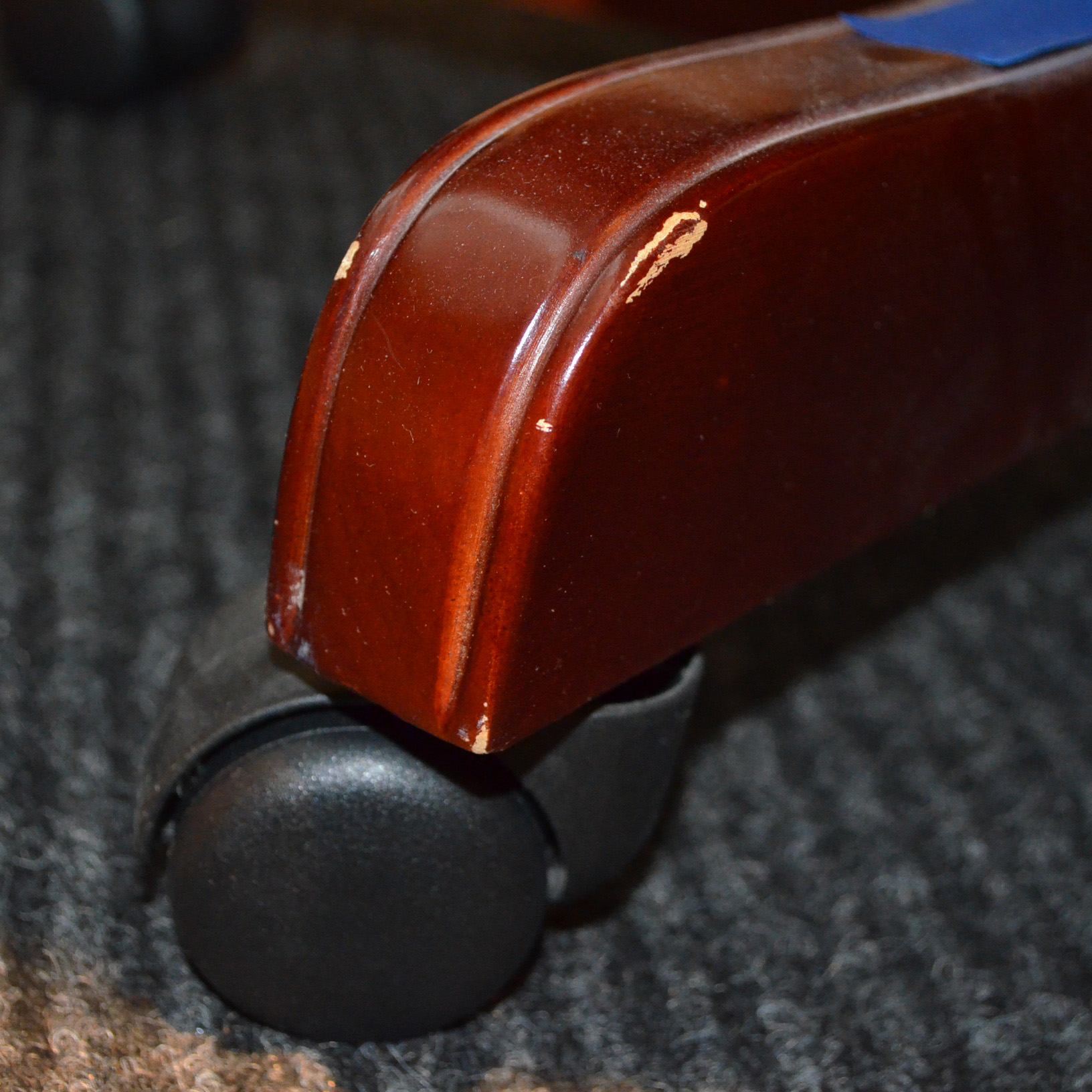Vintage Red Leather Office Chair