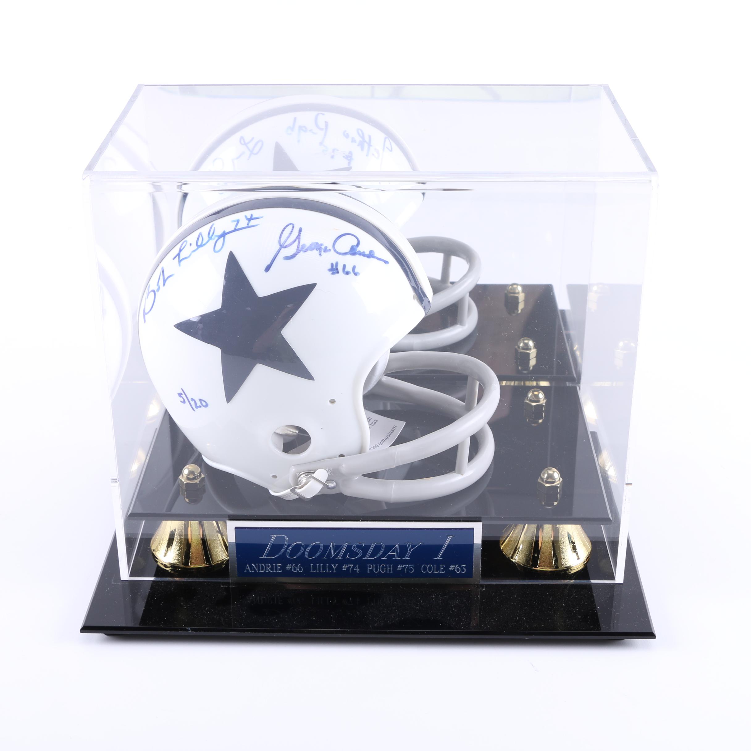 Dallas Cowboys "Doomsday I" Signed Mini-Helmet