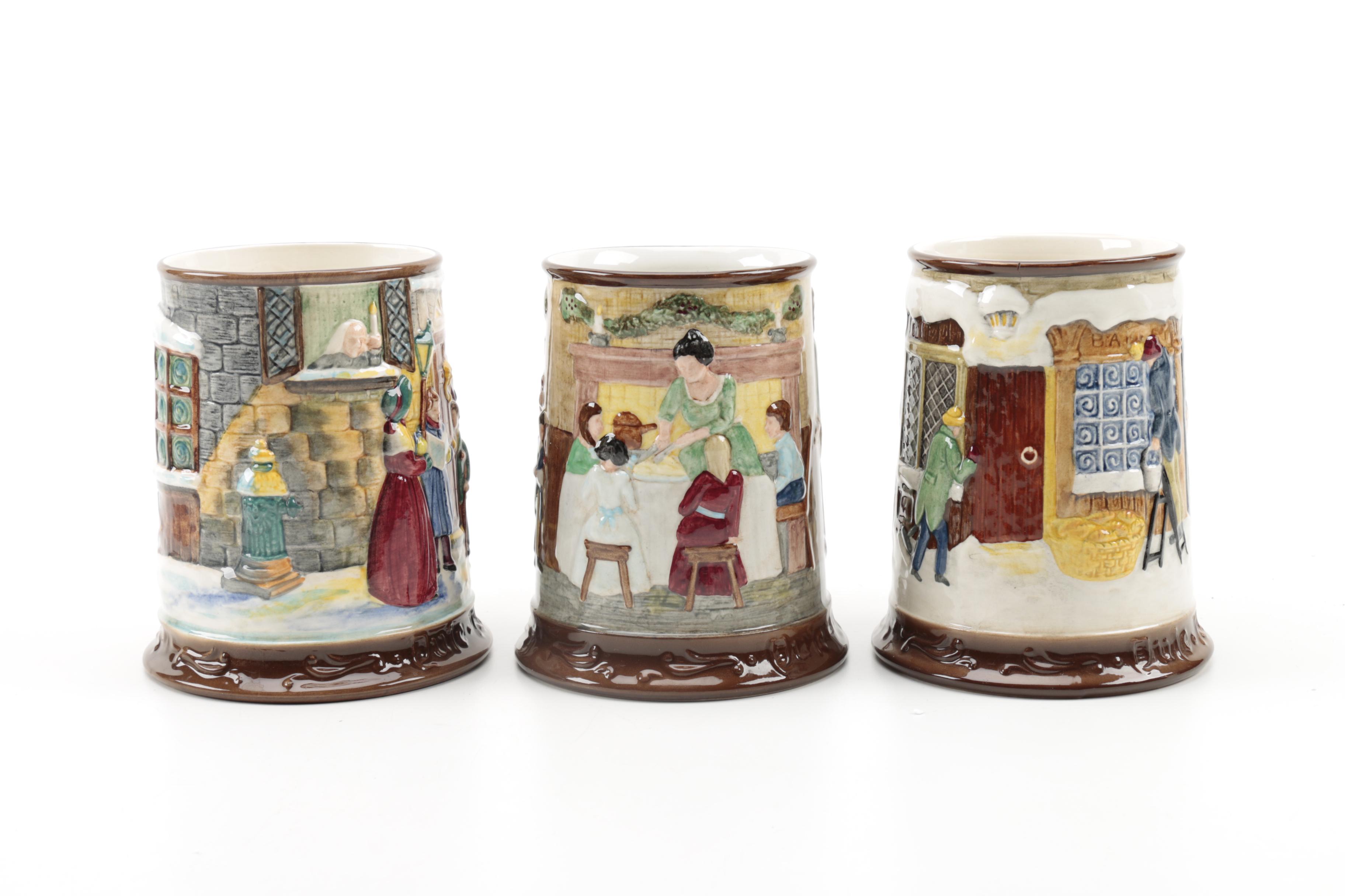 Royal Doulton "Christmas Carol" Tankards