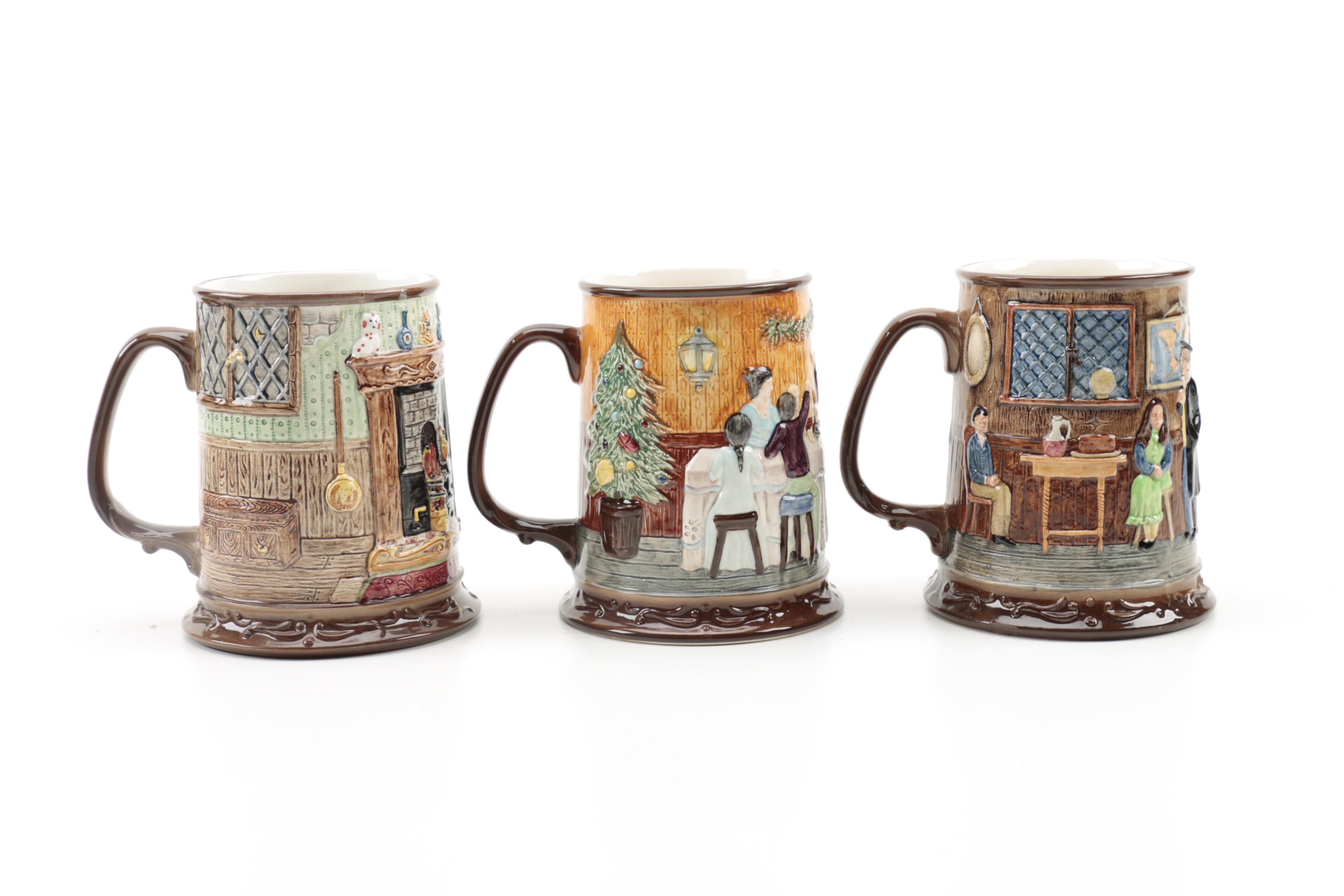 Royal Doulton "Christmas Carol" Tankards