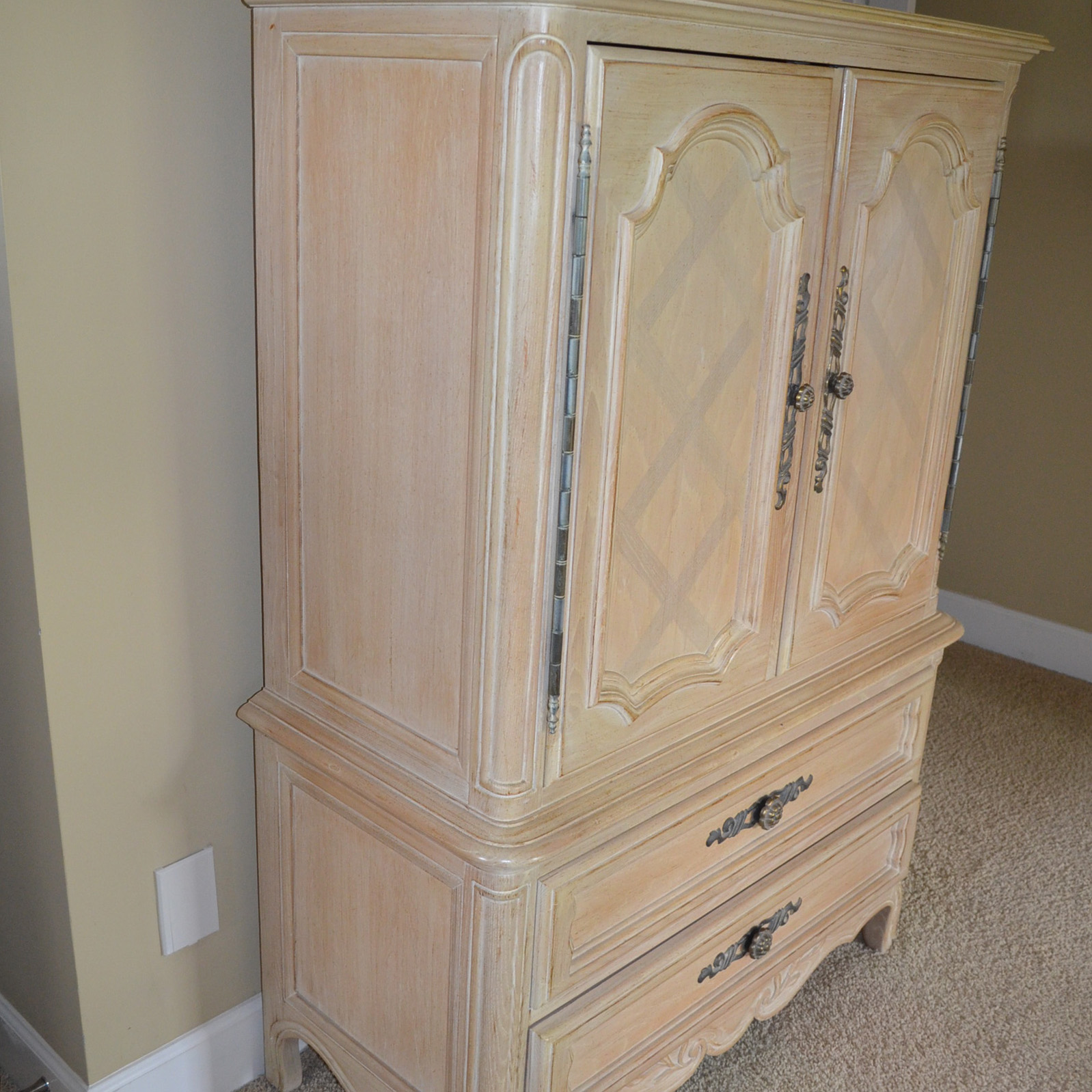 Vintage French Provincial Style Armoire