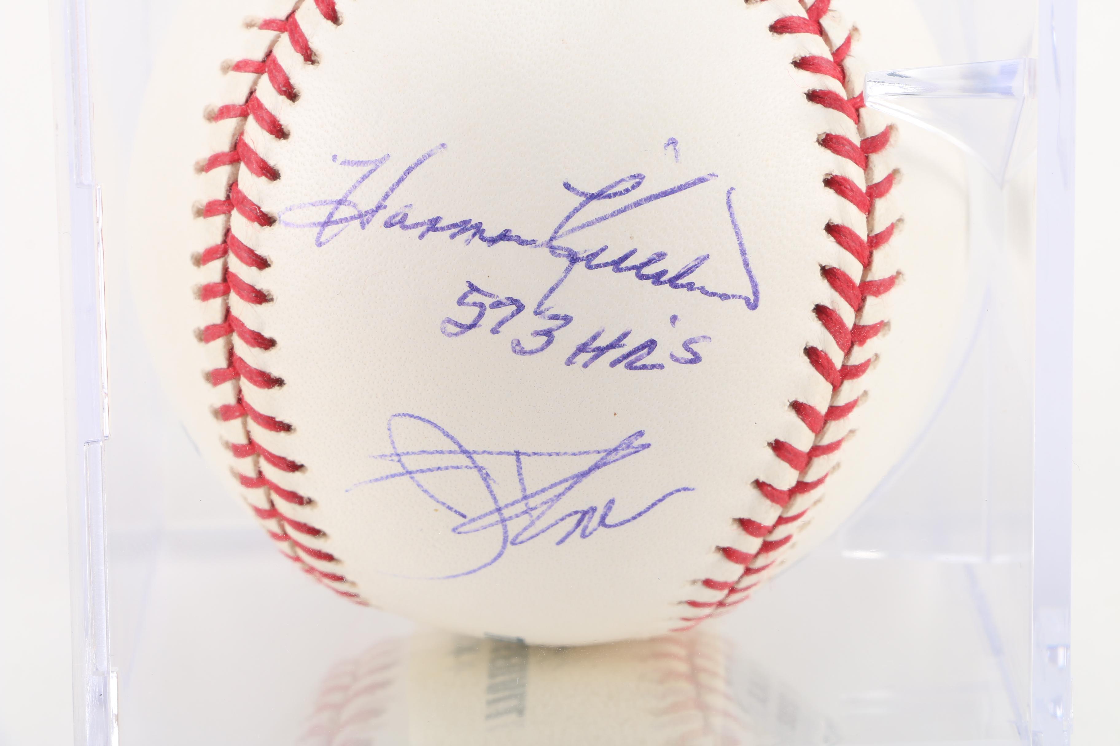 Signed Baseball Featuring Ernie Banks and Harmon Killebrew