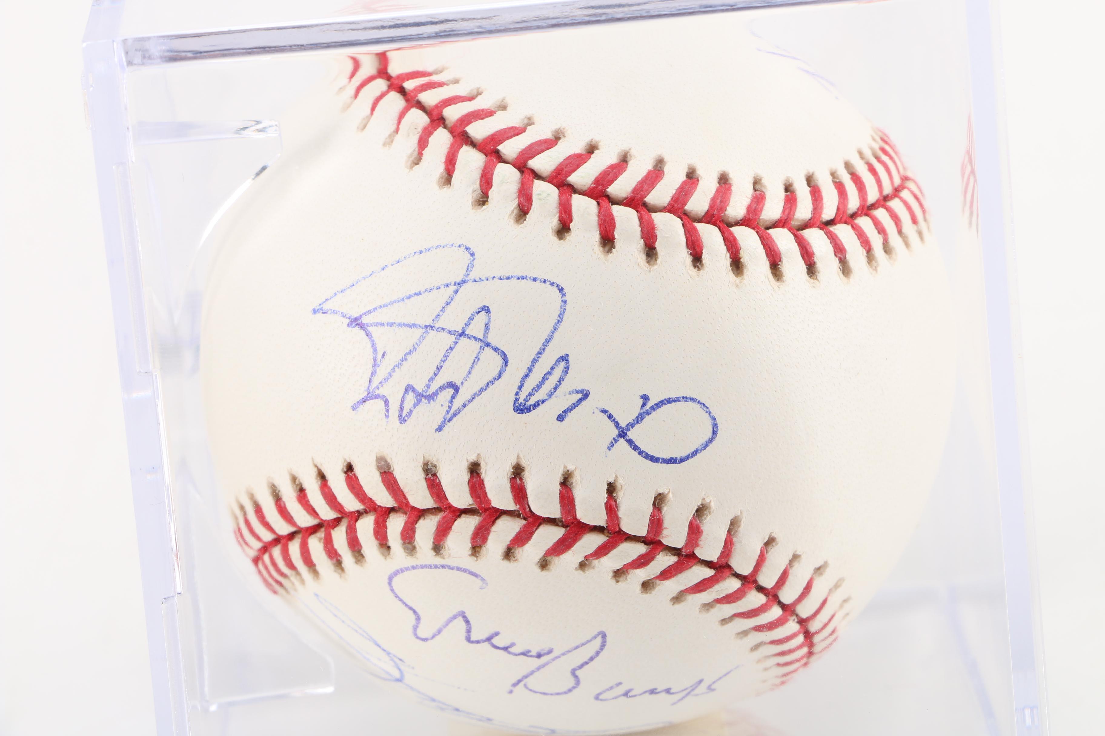 Signed Baseball Featuring Ernie Banks and Harmon Killebrew