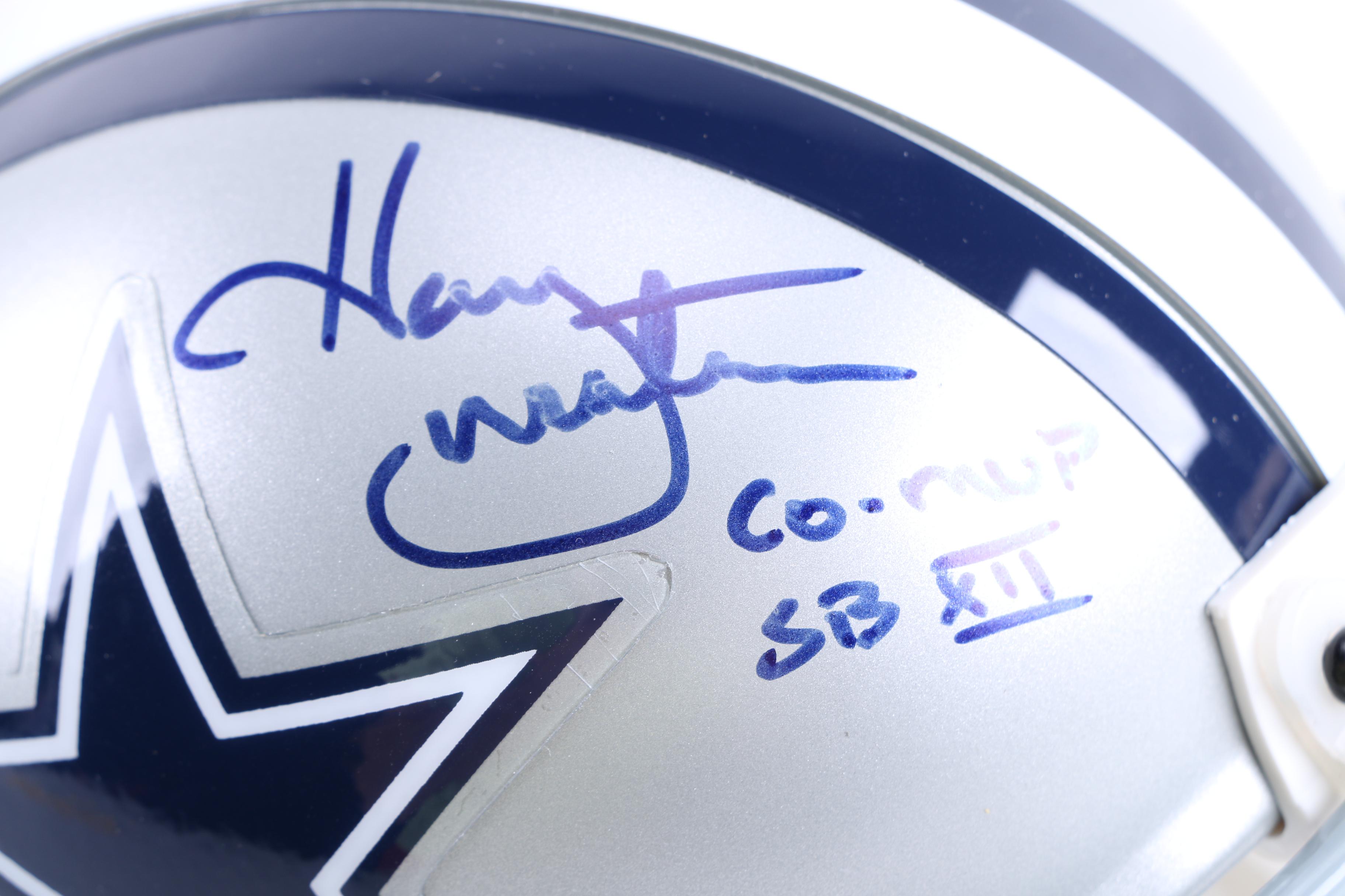Harvey Martin Signed Dallas Cowboys Mini-Helmet