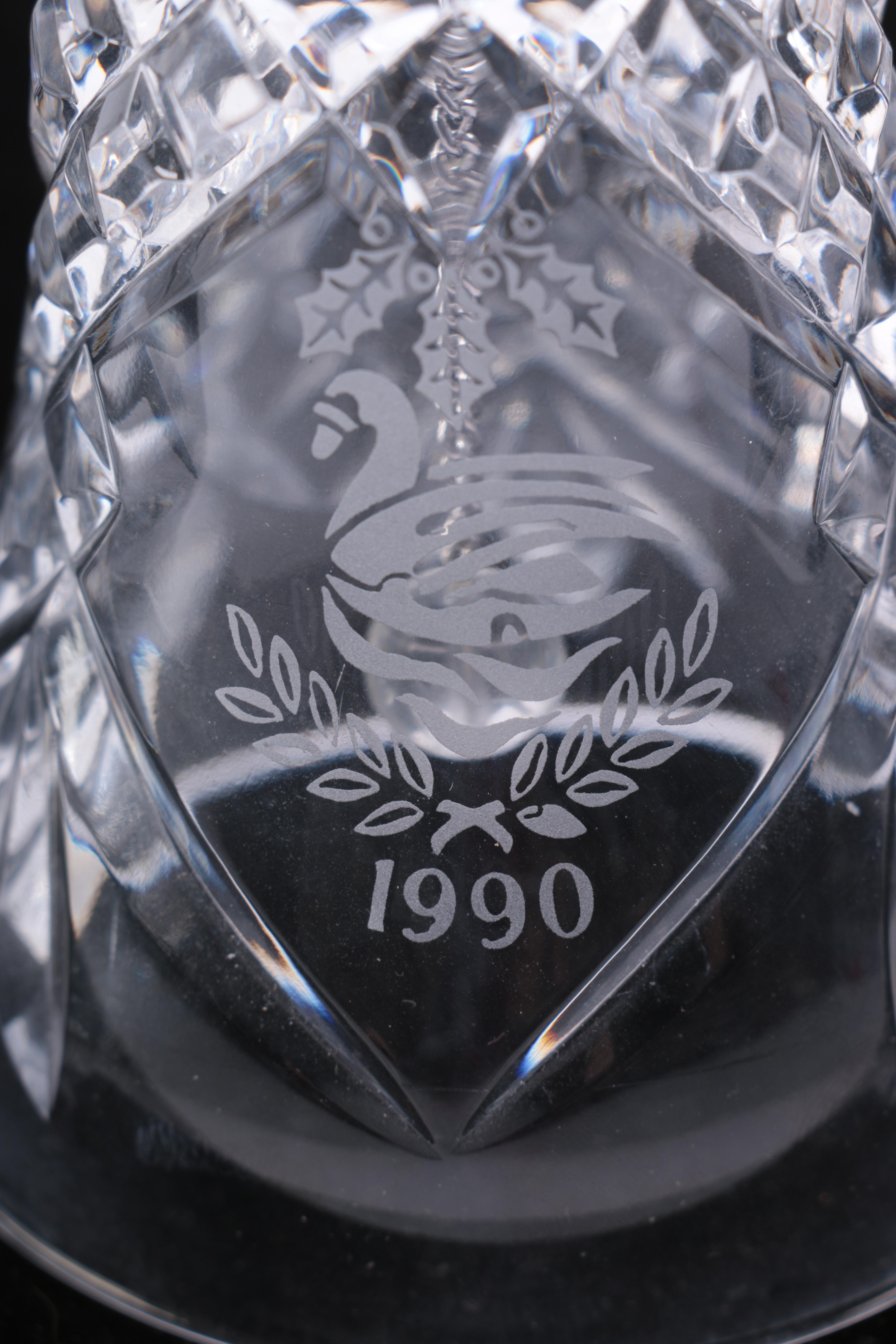 1990-1999 Waterford Crystal Christmas Bells