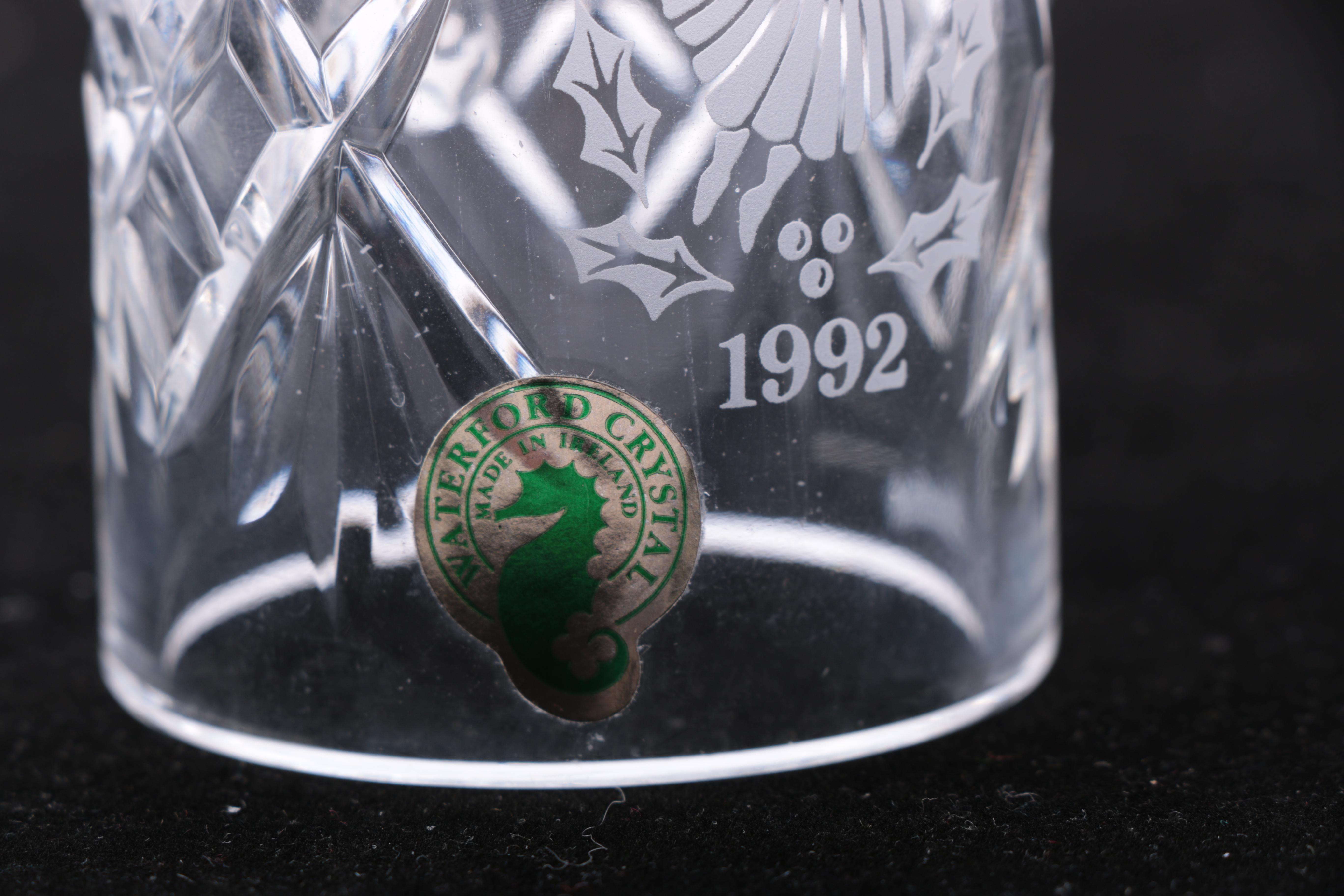 1990-1999 Waterford Crystal Christmas Bells