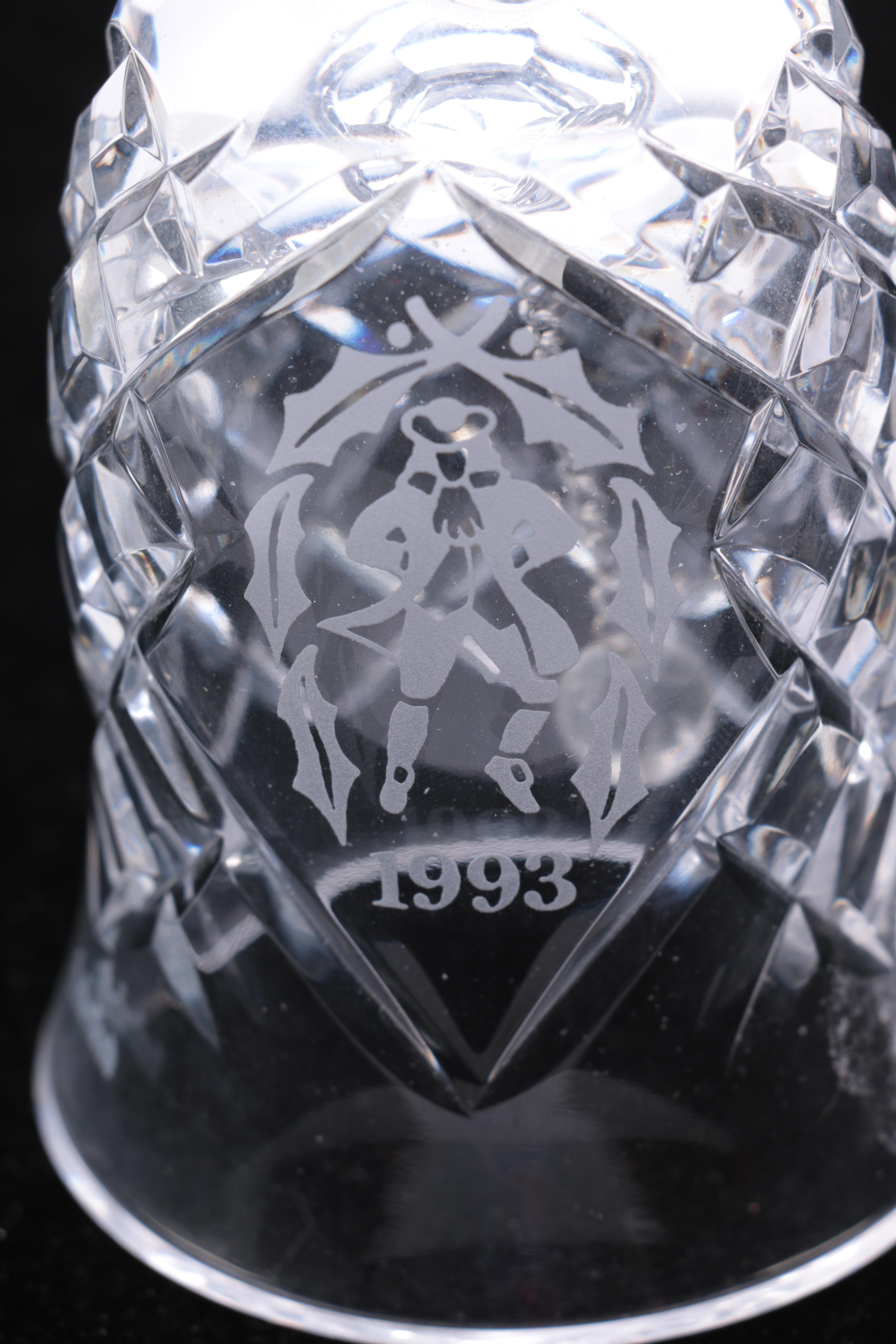 1990-1999 Waterford Crystal Christmas Bells