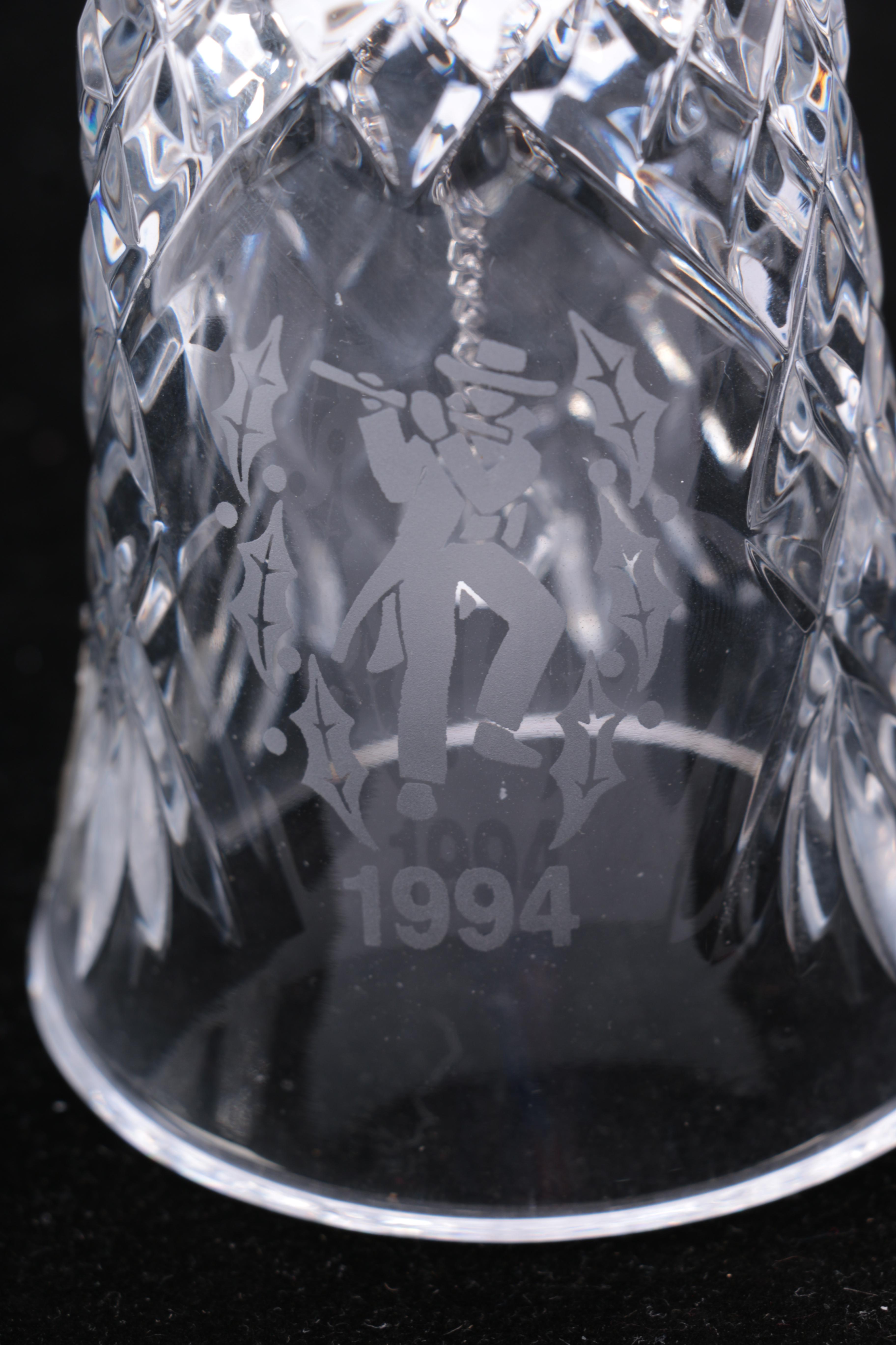 1990-1999 Waterford Crystal Christmas Bells