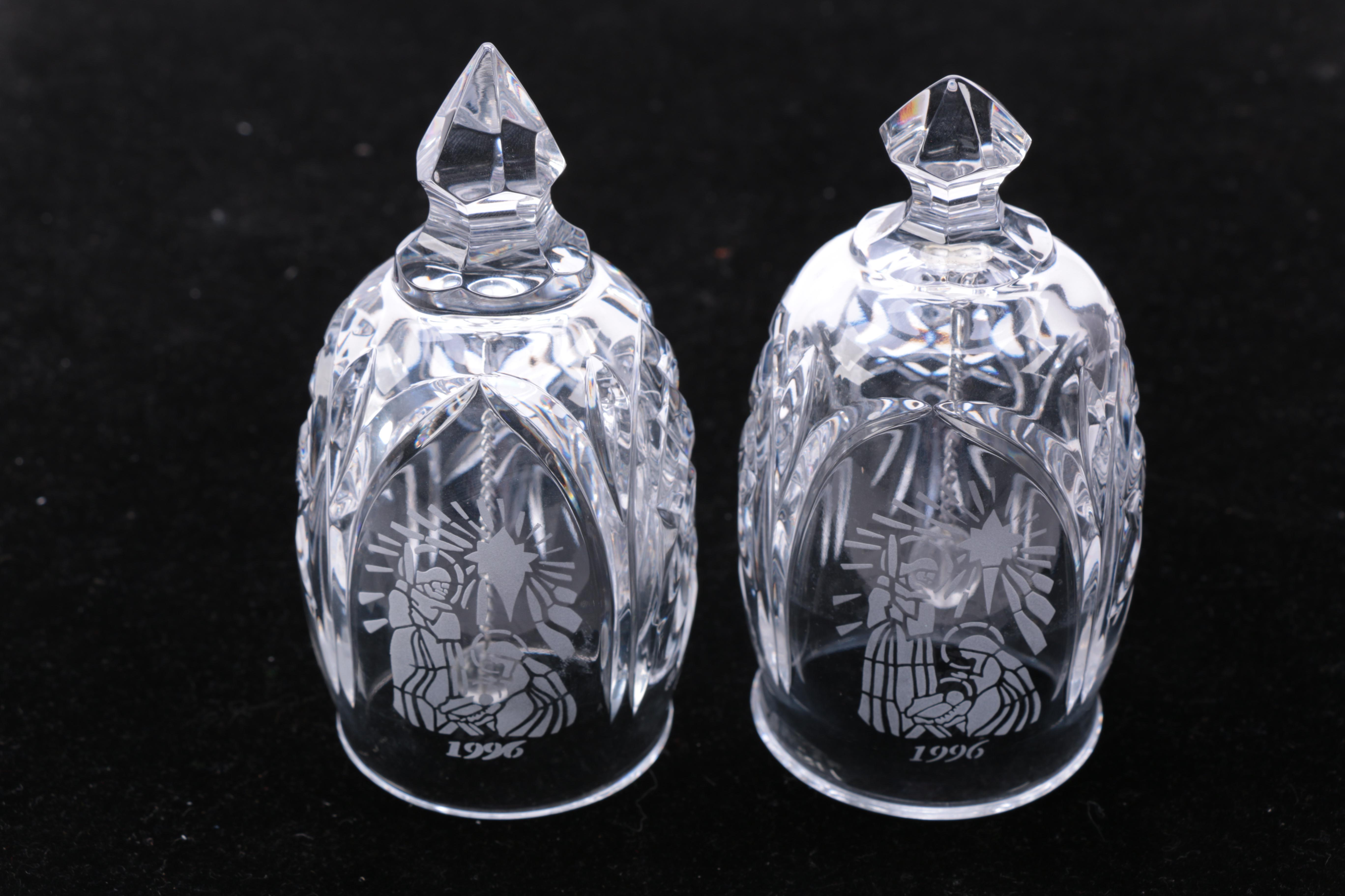 1990-1999 Waterford Crystal Christmas Bells