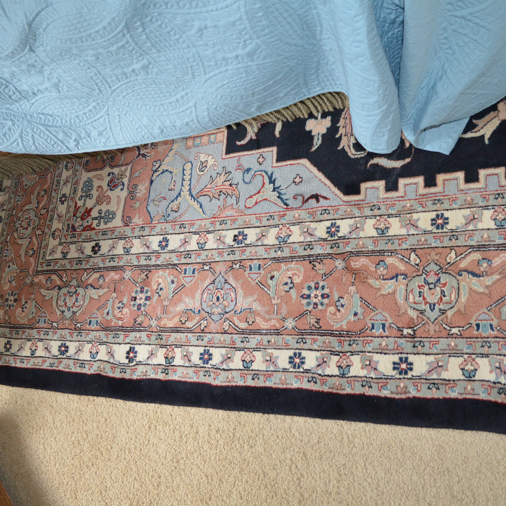 Hand-Knotted Indo-Heriz Area Rug