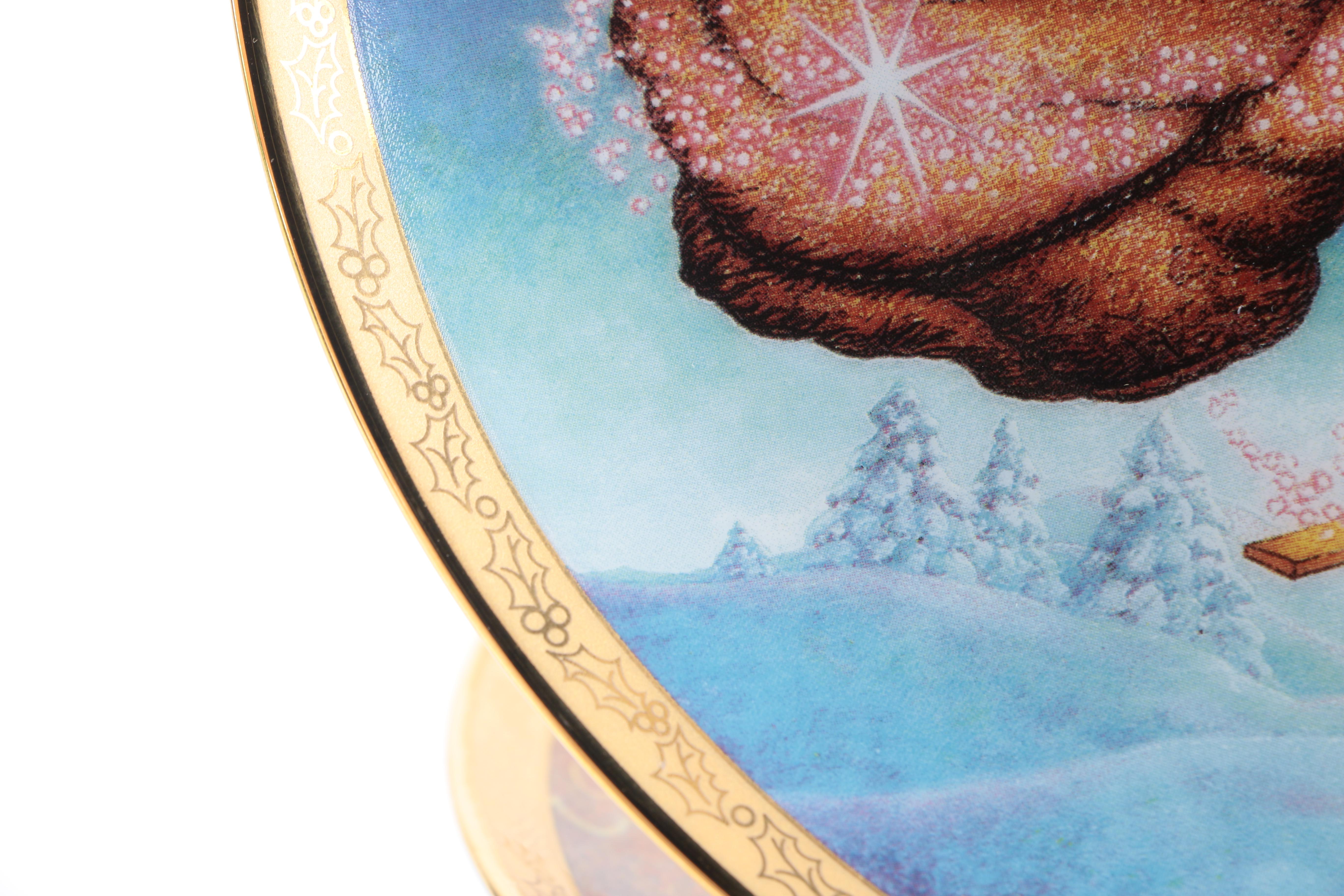 Assortment of Chuck Gillies Decorative Christmas Plates