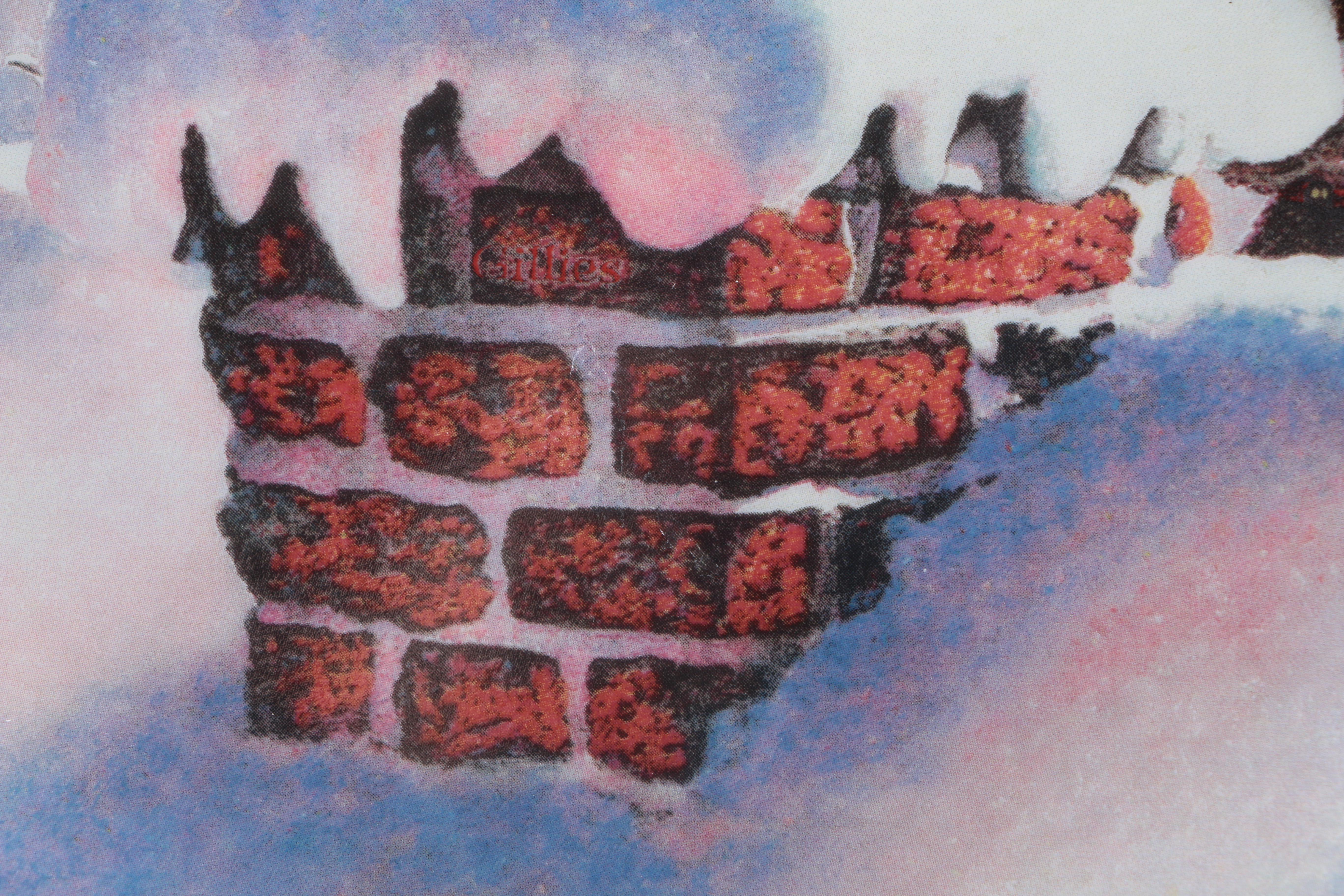 Assortment of Chuck Gillies Decorative Christmas Plates