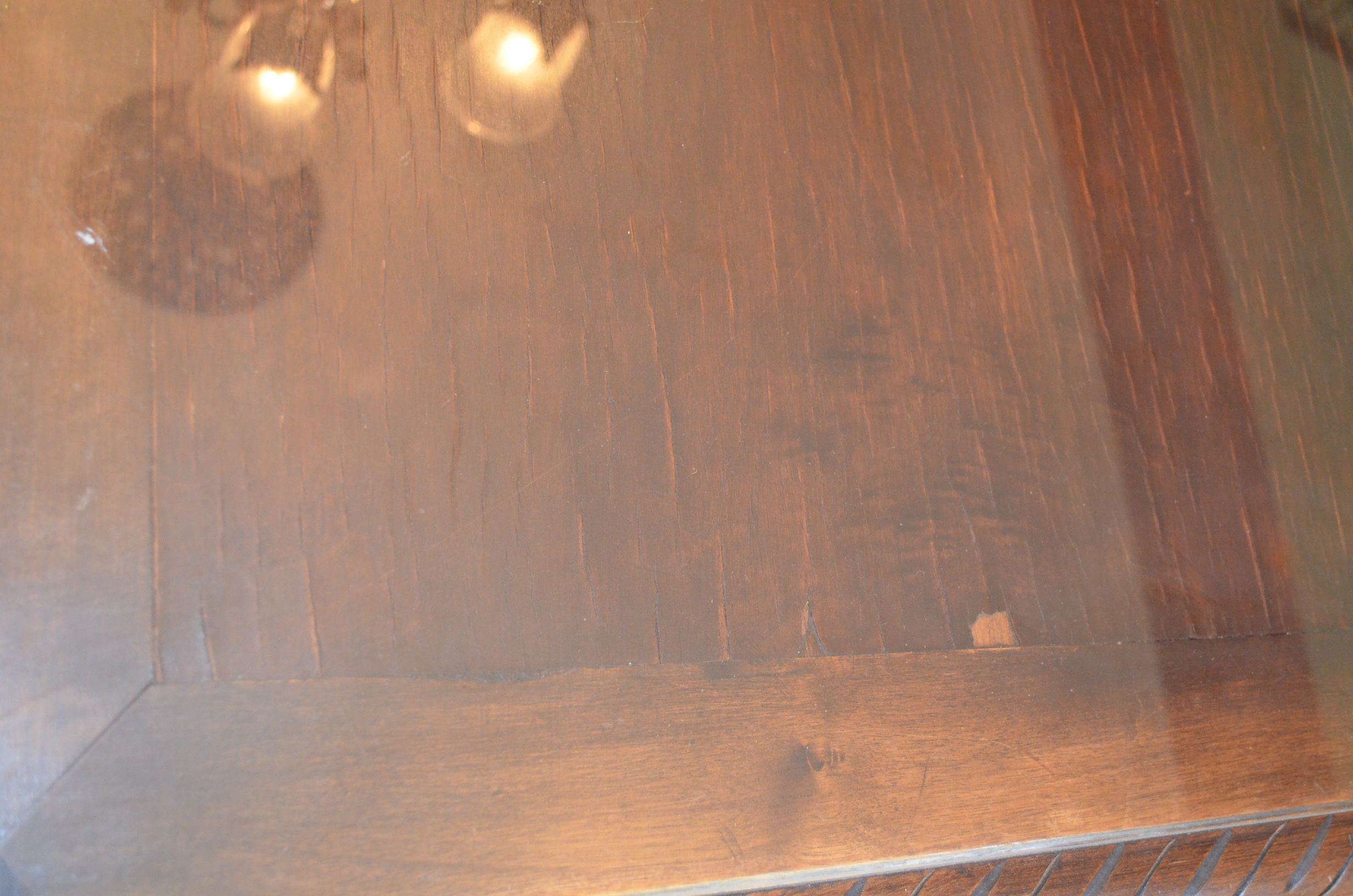 Antique Chippendale Style Poplar Library Table