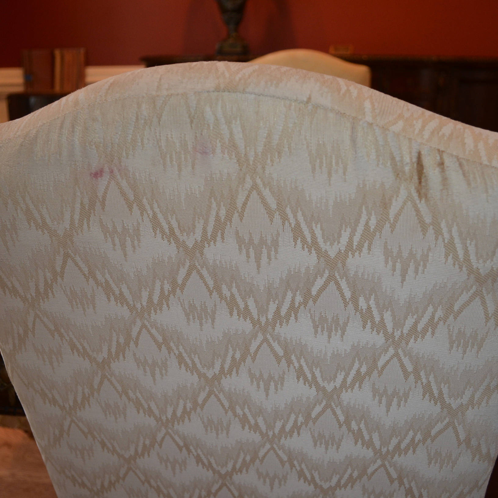 Set of Six Upholstered Dining Chairs by Bassett Mirror Co., INC.