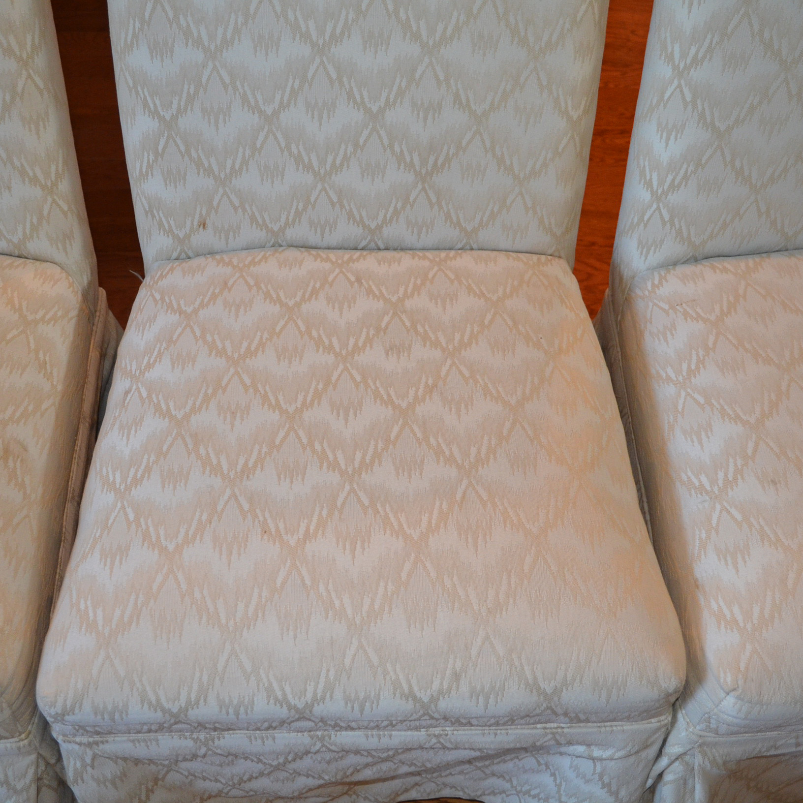 Set of Six Upholstered Dining Chairs by Bassett Mirror Co., INC.