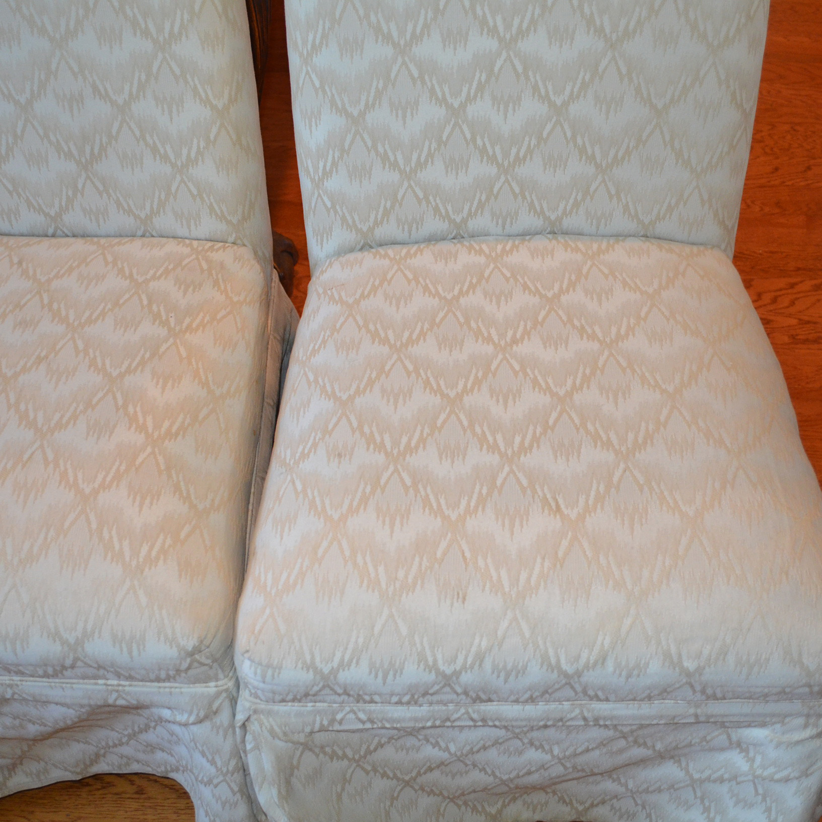 Set of Six Upholstered Dining Chairs by Bassett Mirror Co., INC.