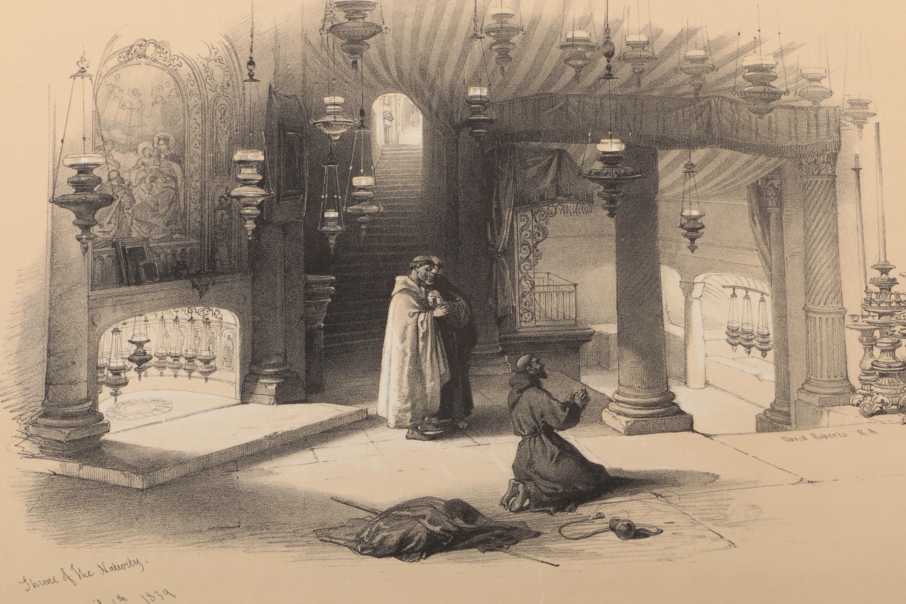 After David Roberts Offset Lithographs on Paper of the Holy Land