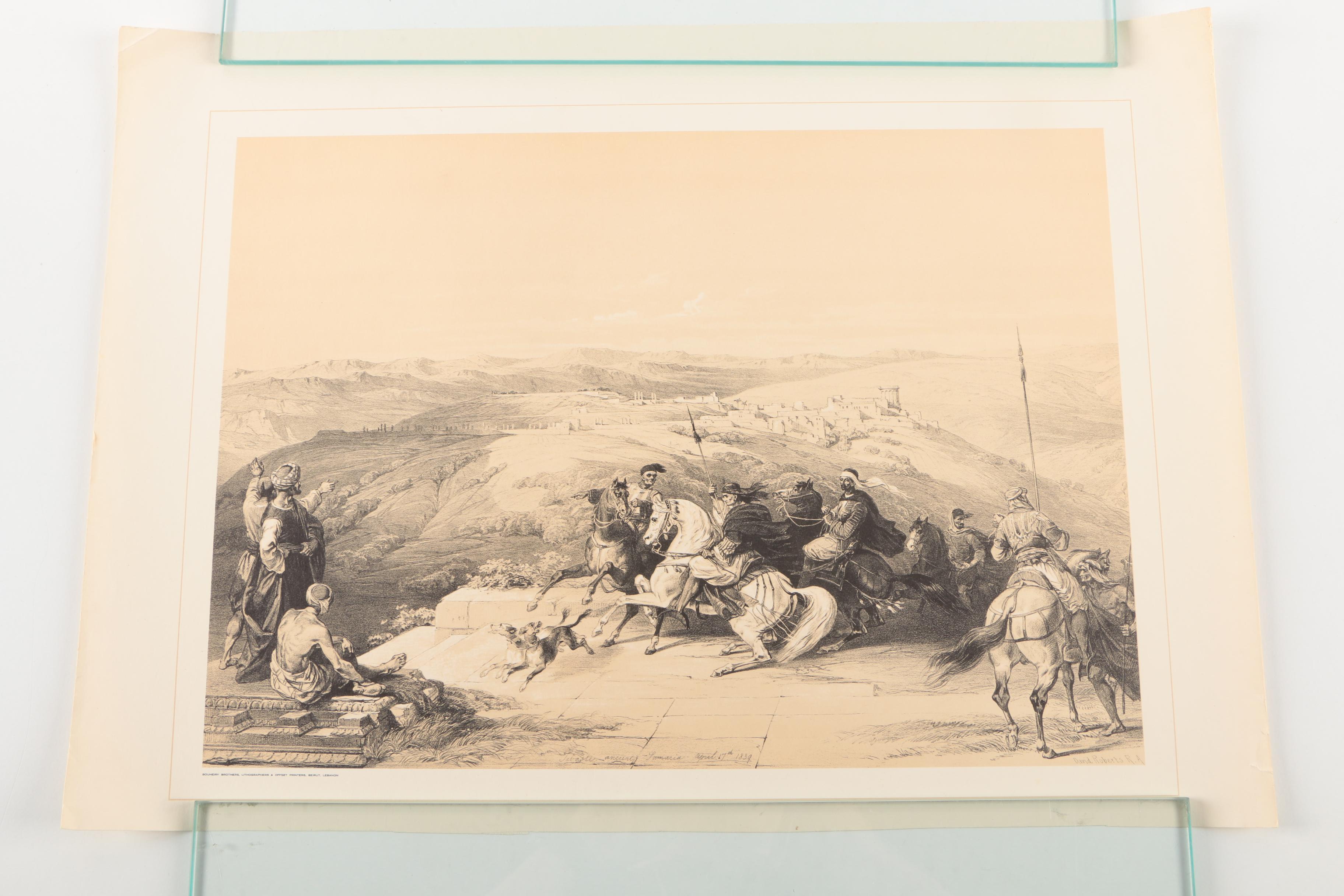 After David Roberts Offset Lithographs on Paper of the Holy Land