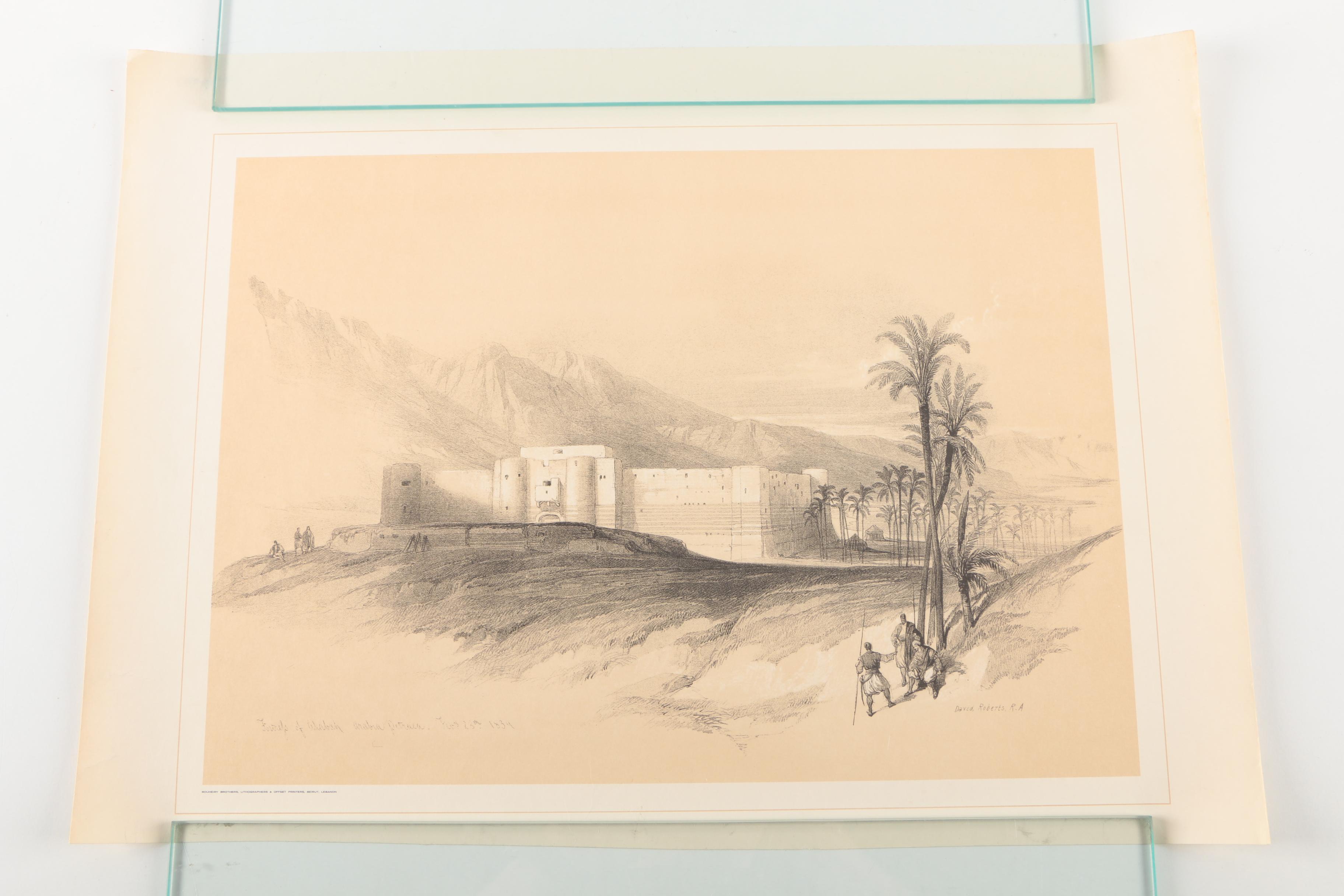 After David Roberts Offset Lithographs on Paper of the Holy Land