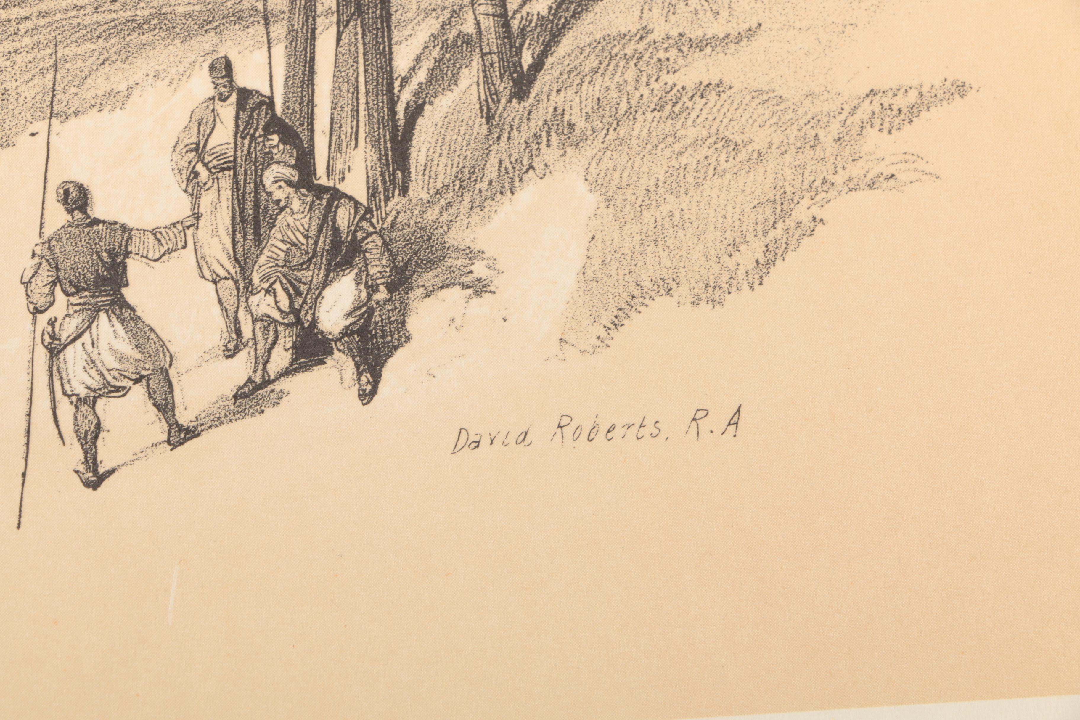 After David Roberts Offset Lithographs on Paper of the Holy Land