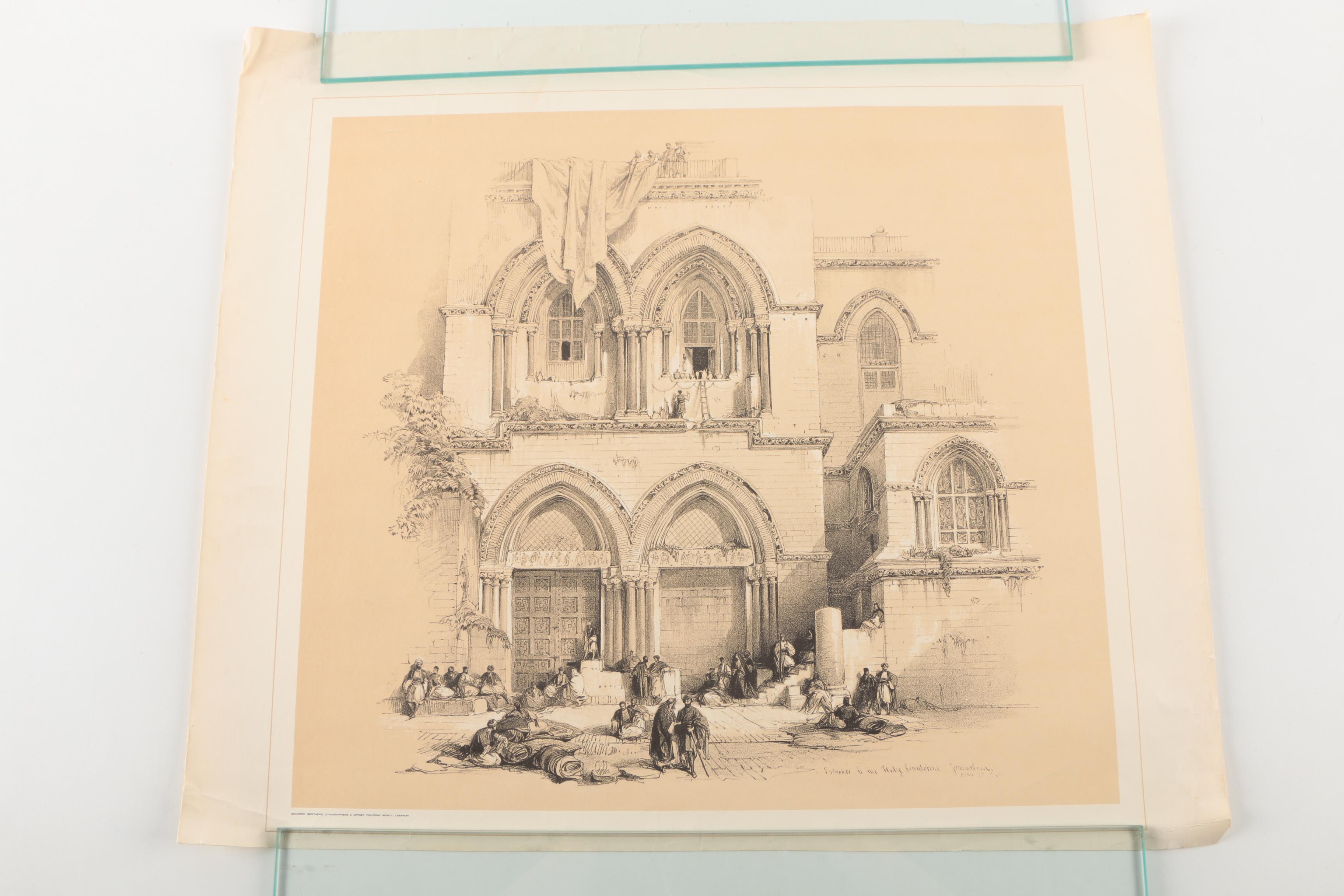 After David Roberts Offset Lithographs on Paper of the Holy Land