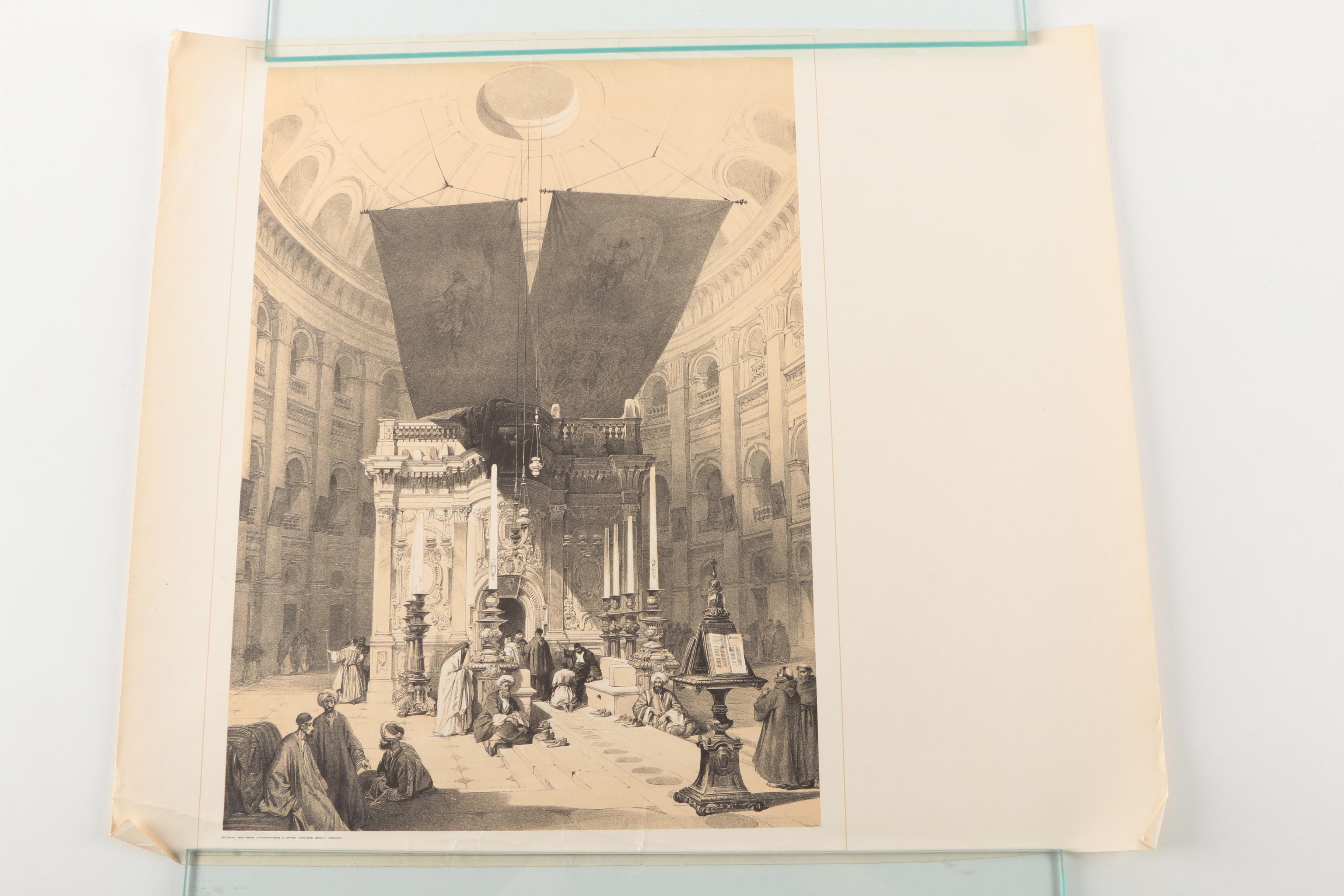 After David Roberts Offset Lithographs on Paper of the Holy Land