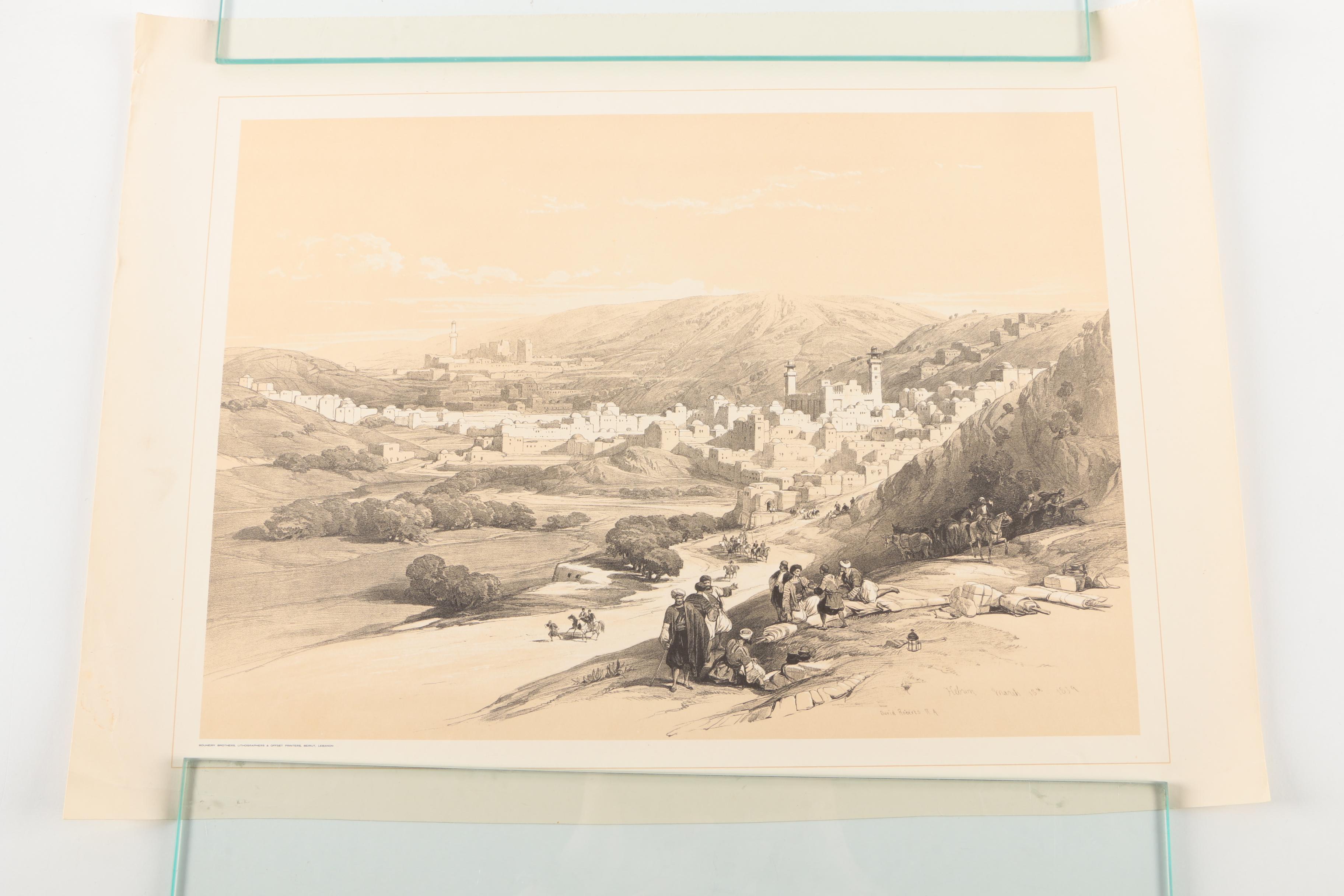 After David Roberts Offset Lithographs on Paper of the Holy Land