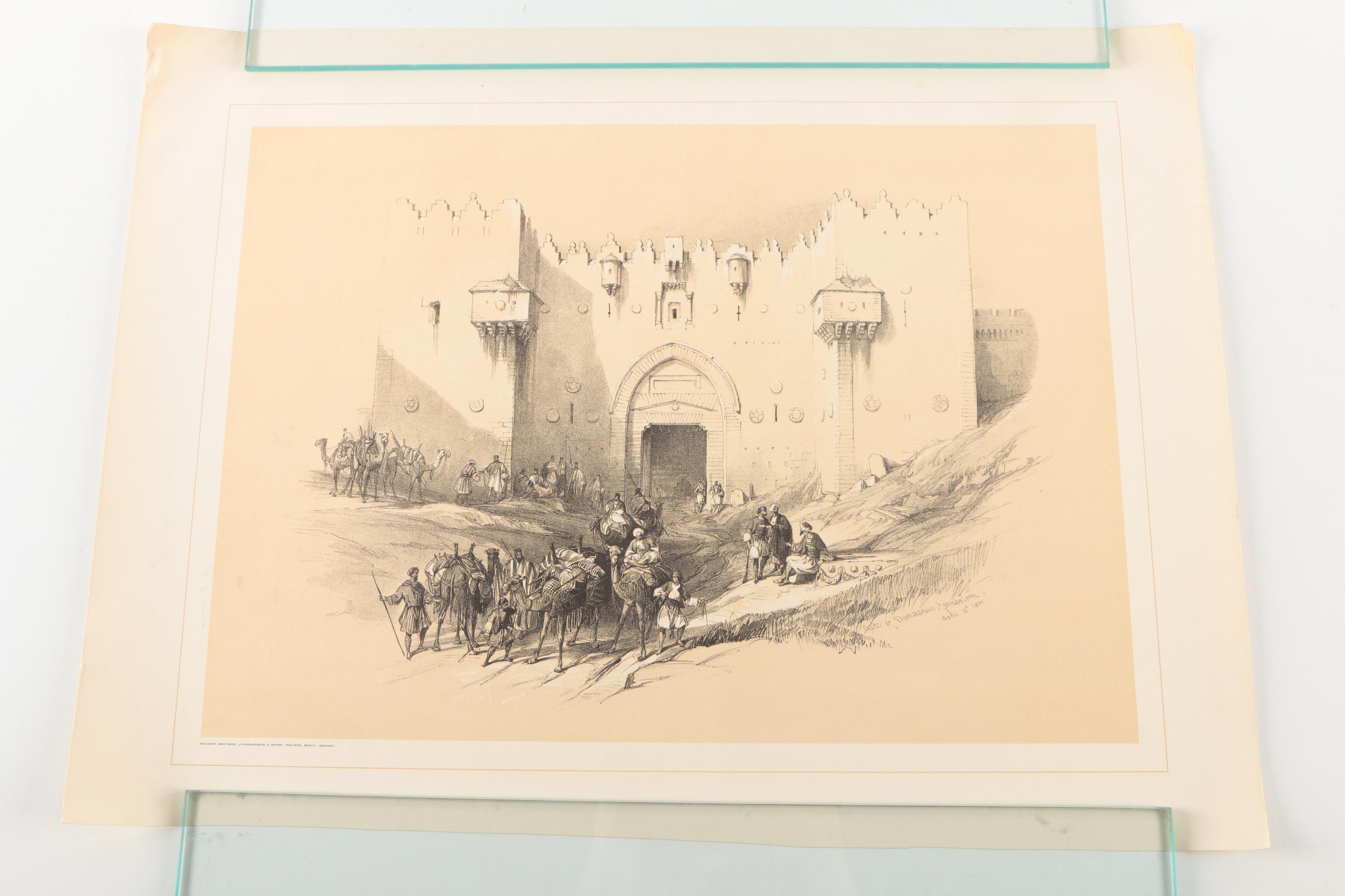 After David Roberts Offset Lithographs on Paper of the Holy Land