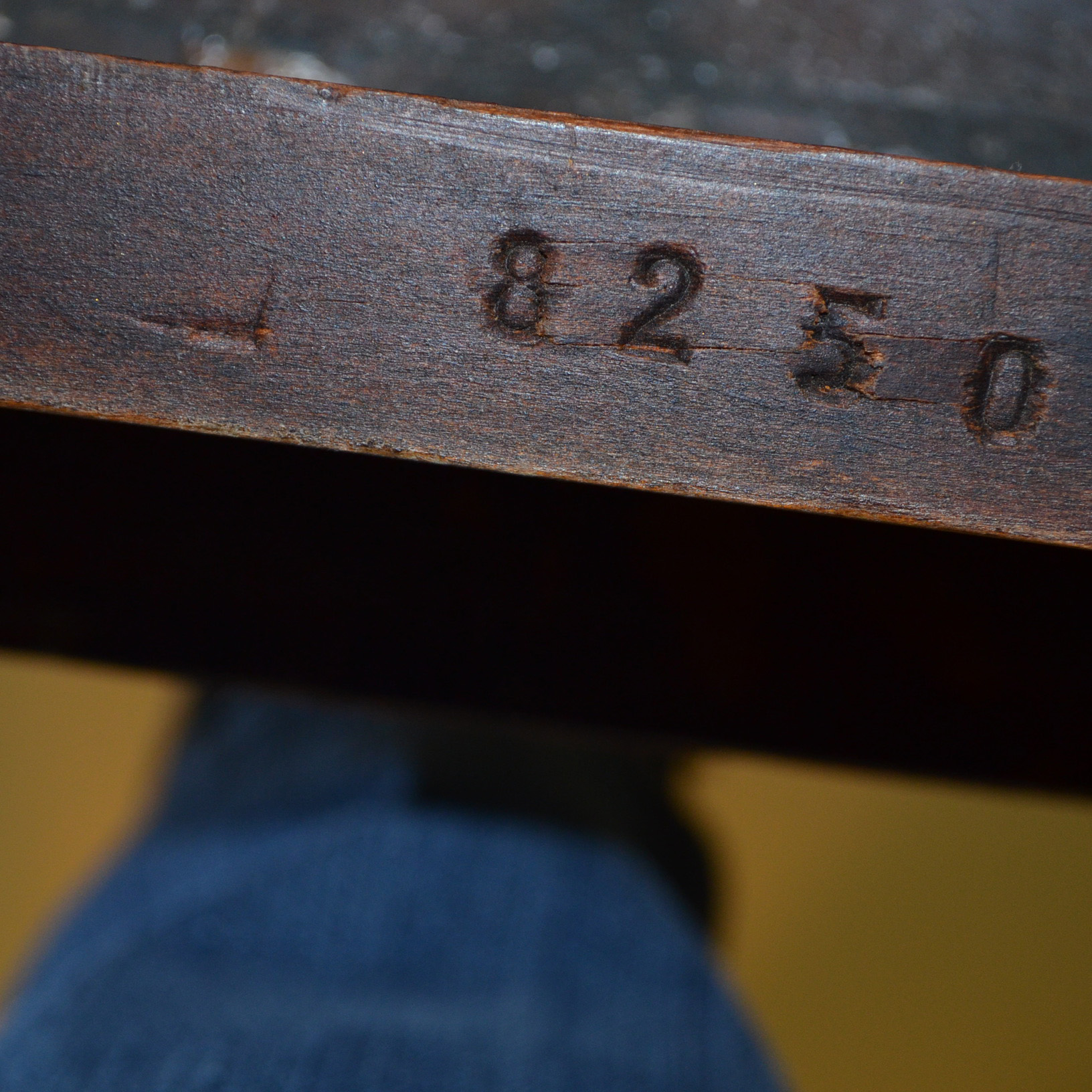 Vintage Granite Top Console Table