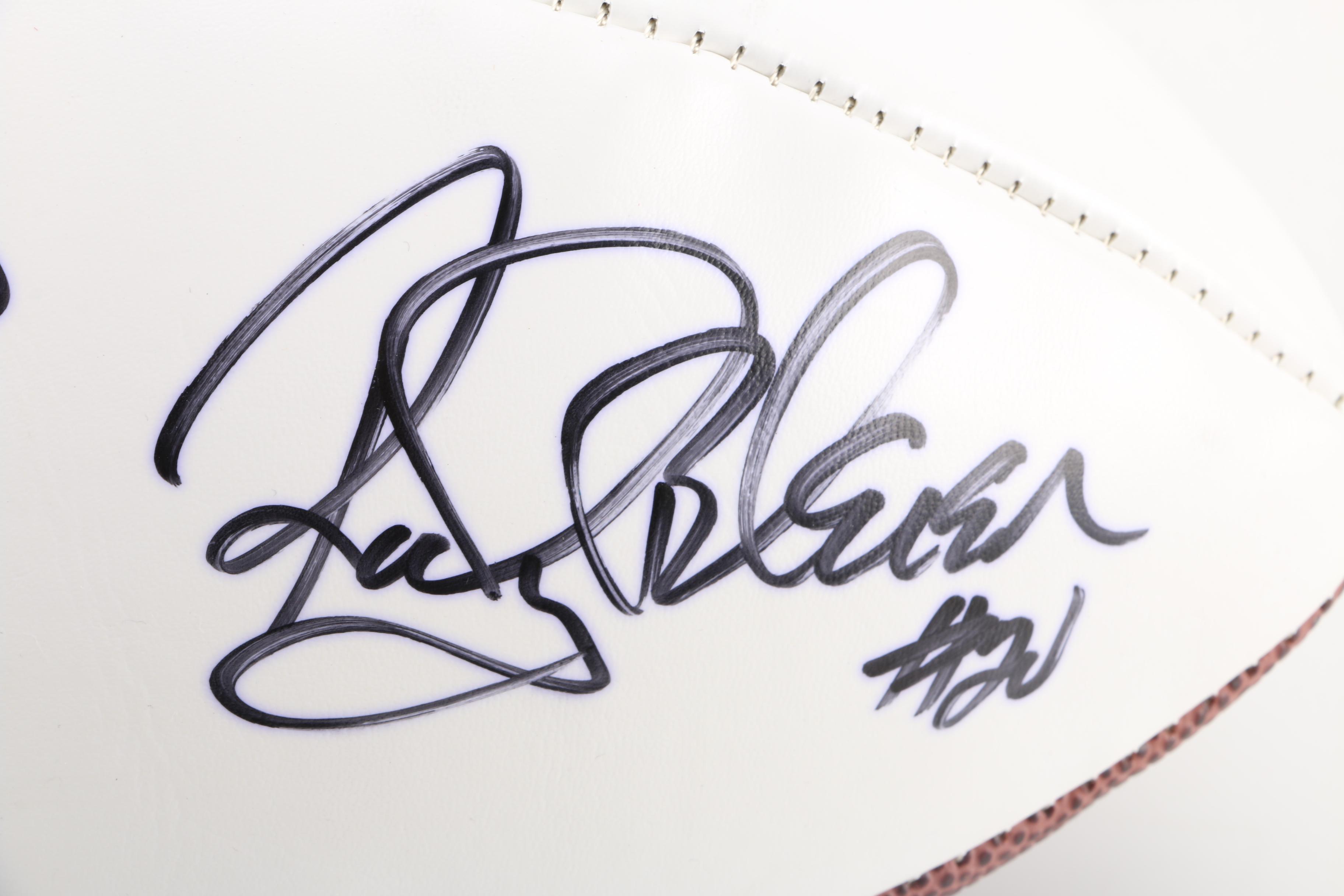 Franco Harris and Rocky Bleier Signed Football